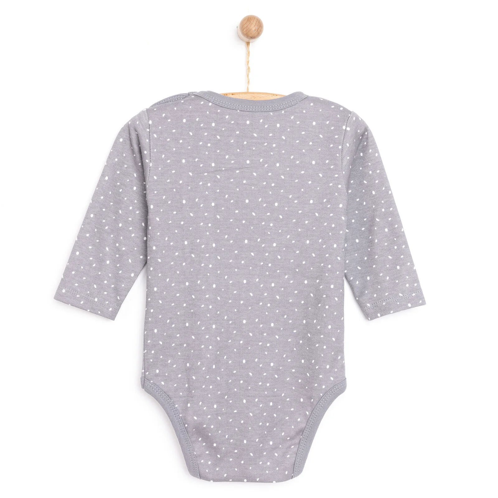 HelloBaby Girl Long Sleeve Bodysuit - Anthracite - ebebek - Black Friday