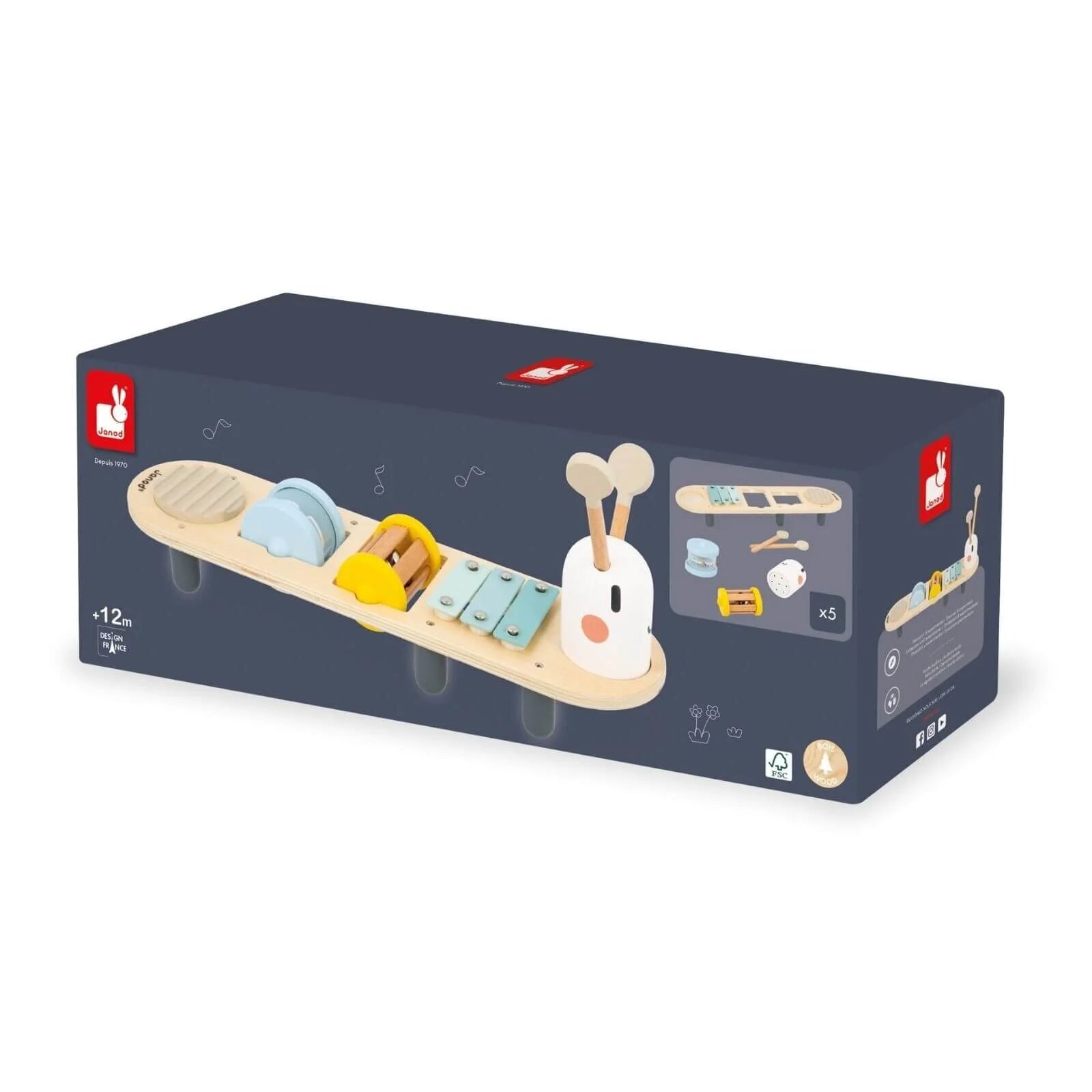 Janod Sweet Cocoon Caterpillar Sound Awakening Stand - ebebek - Black Friday