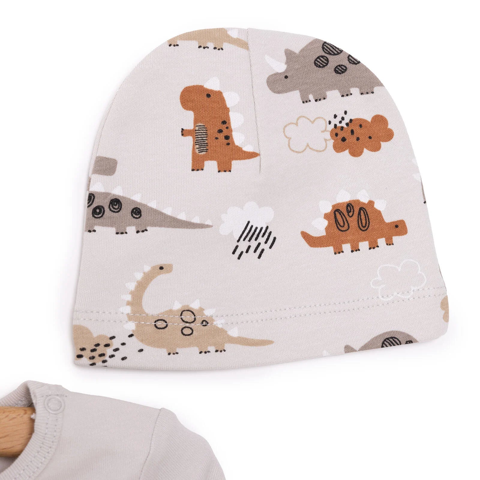 HelloBaby Boy Body - Footed Bottom - Hat - Grey - ebebek - Black Friday