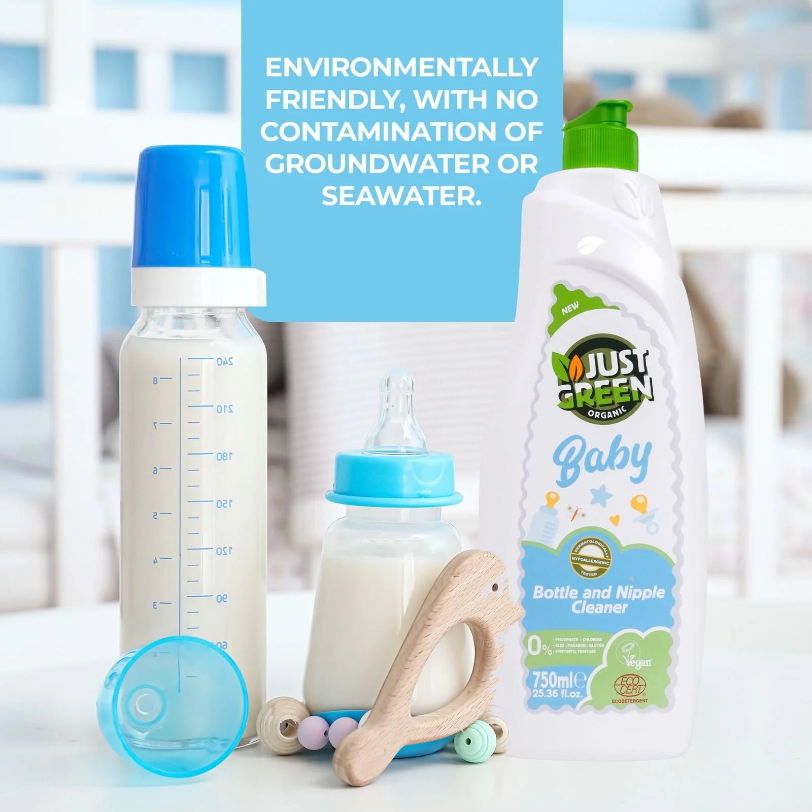 Just Green Organic Baby Bottle & Nipple Cleaner 750ml - ebebek - Black Friday