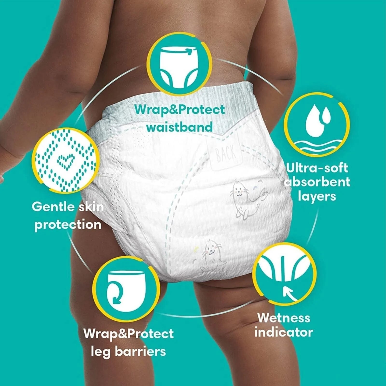 Pampers Baby Dry Size 4+ Jumbo Pack - 76 nappies - Pampers - ebebek