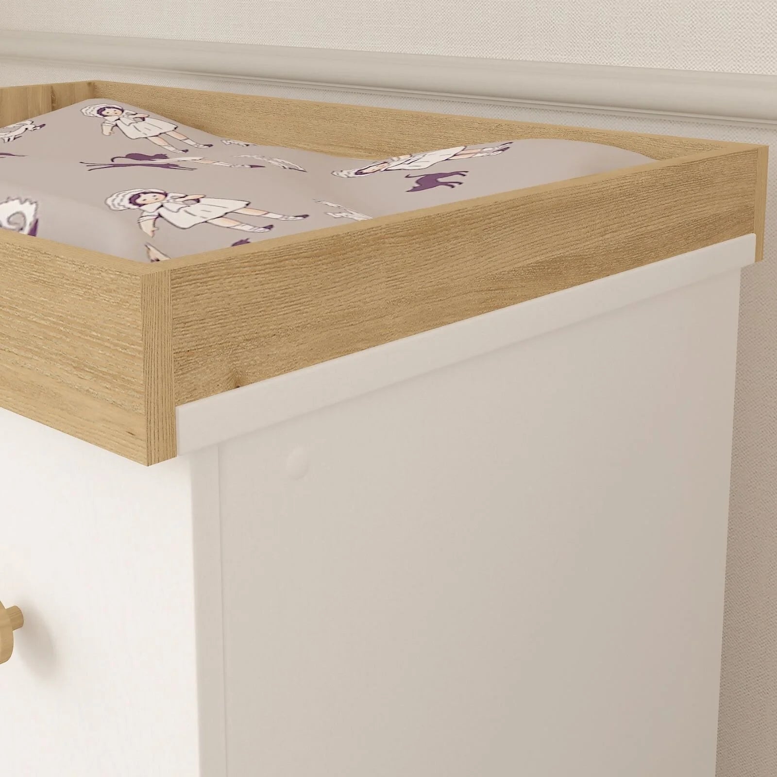 Shefa Kids 888 Changing Dresser - White/Oak - ebebek - Black Friday