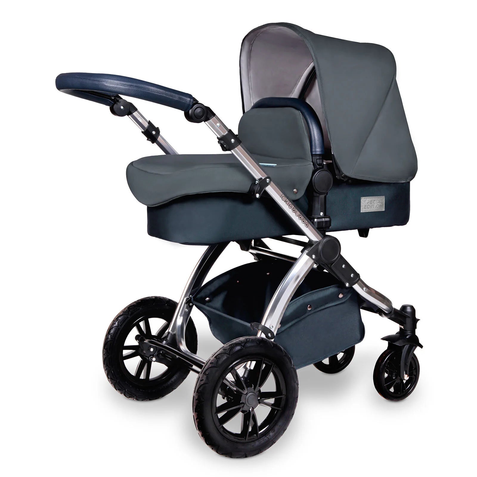 Ickle Bubba Stomp V4 2 In 1 Carrycot & Pushchair - Chrome/Blueberry - ebebek - Black Friday