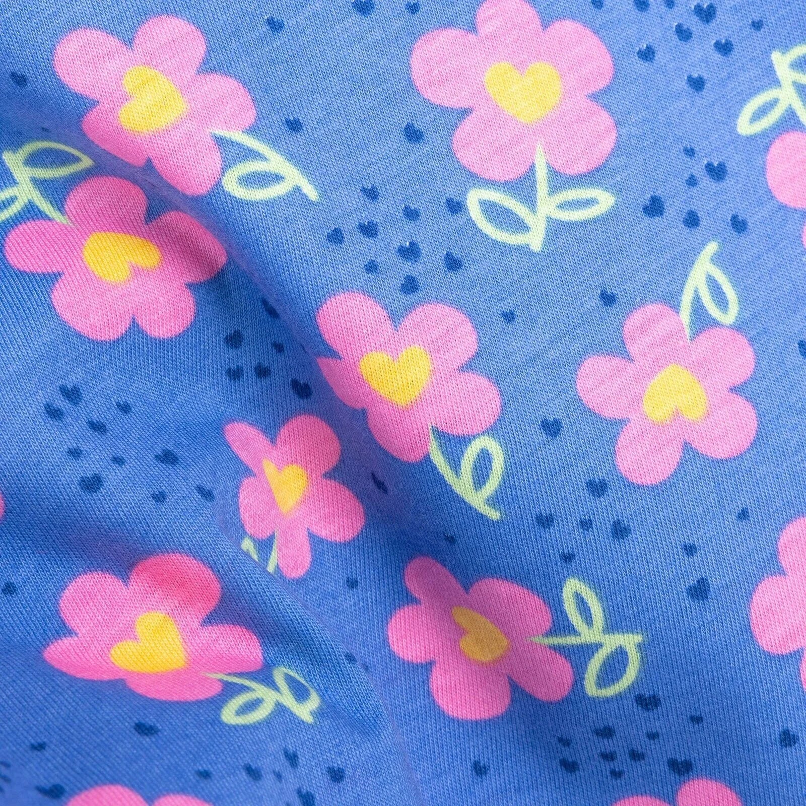 HelloBaby Baby Girl Basic Pink Daisy Printed Tshirt - Blue - ebebek - Black Friday