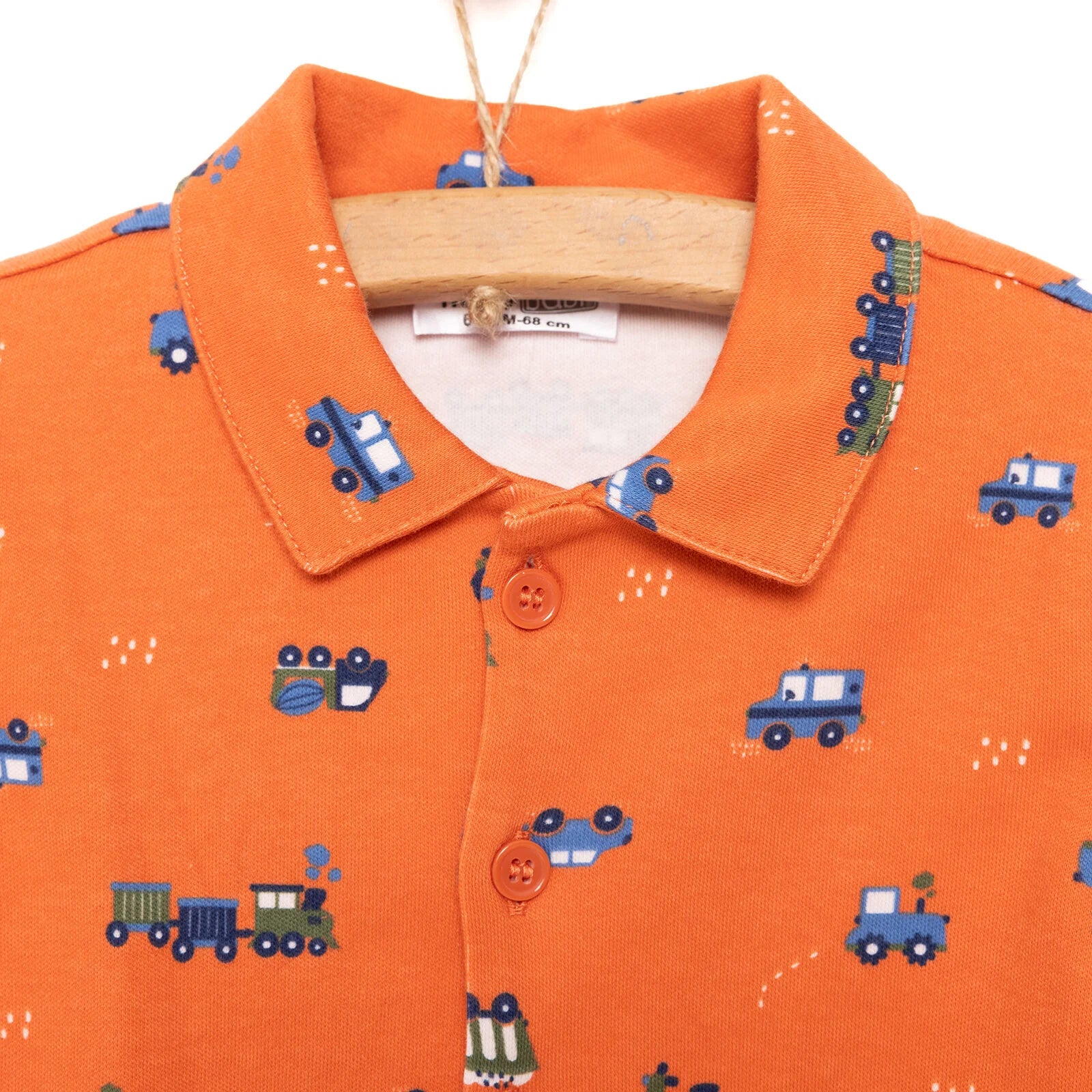 HelloBaby Baby Boy Long Sleeve Pyjamas Set - Orange - ebebek - Black Friday