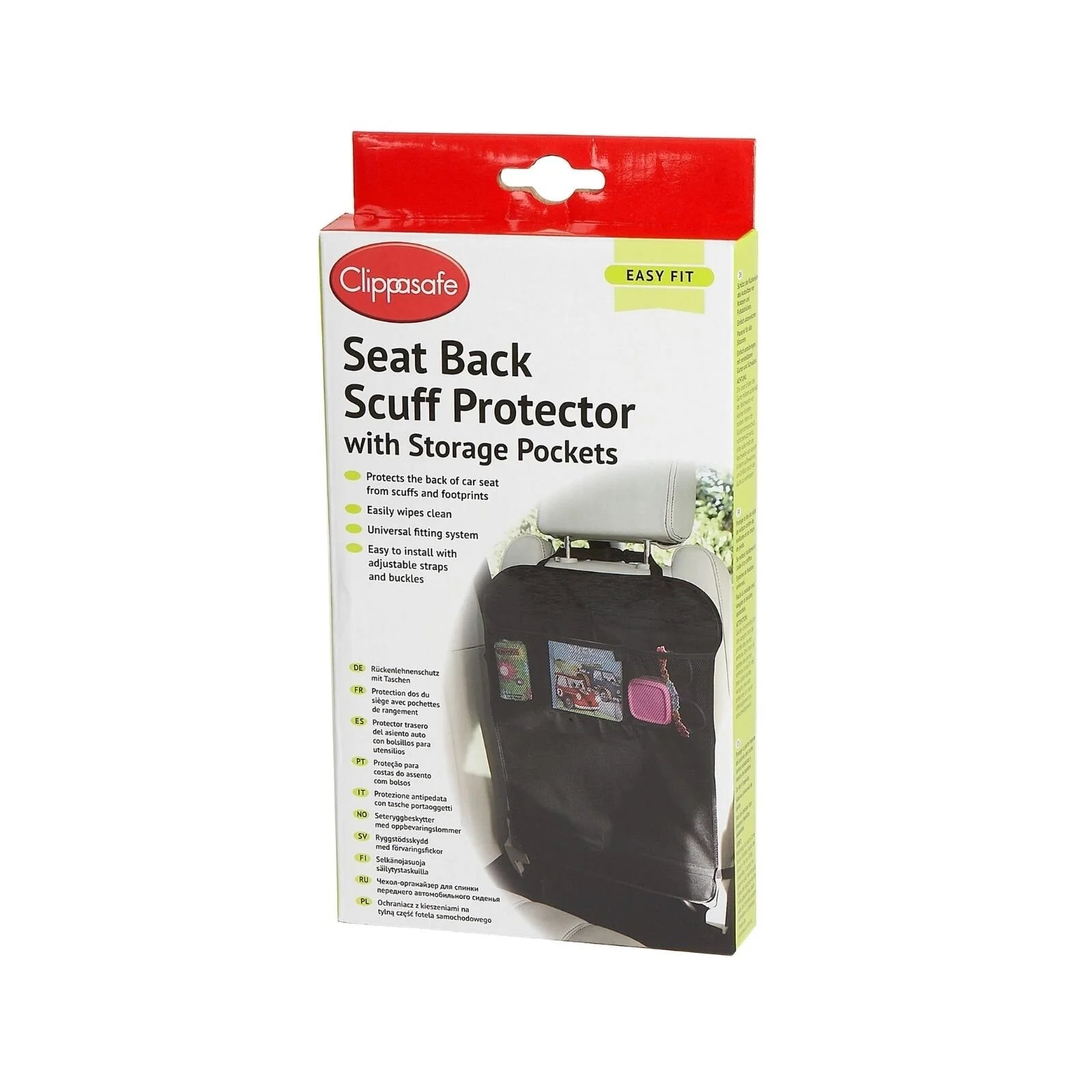 Clippasafe Seat Back Scuff Protector with Storage Pockets - ebebek - Black Friday