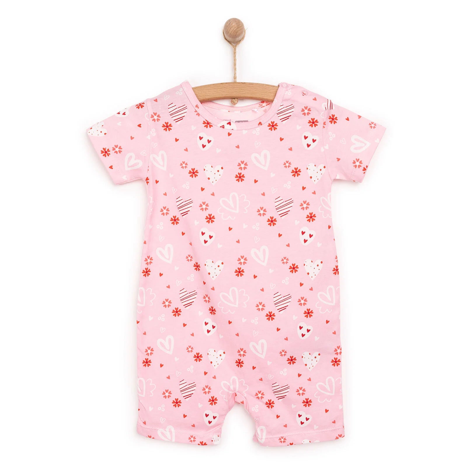 HelloBaby Girl Short Overalls - Pink - ebebek - Black Friday