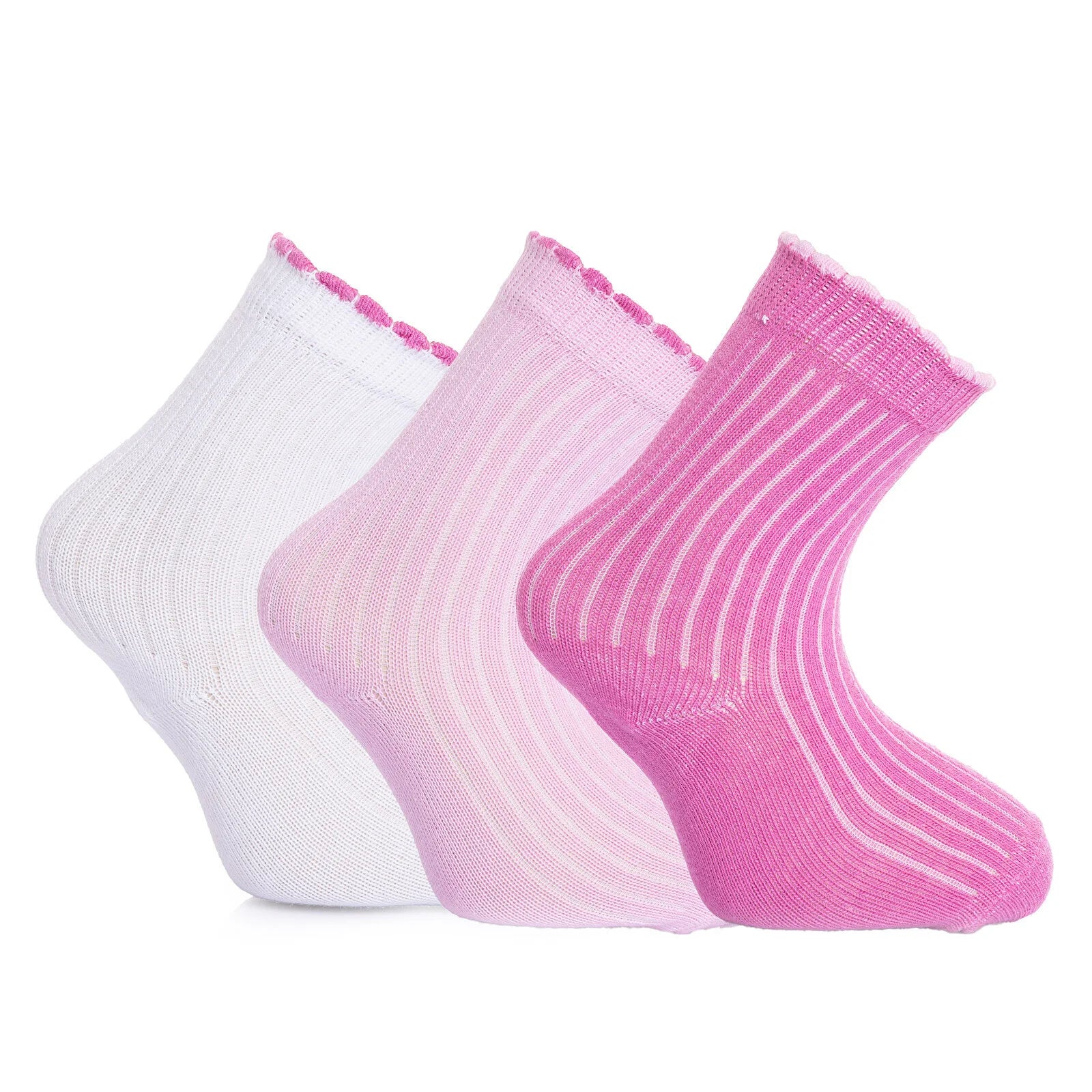 HelloBaby Baby Girl Pack of 3 Socks - Pink - ebebek - Black Friday