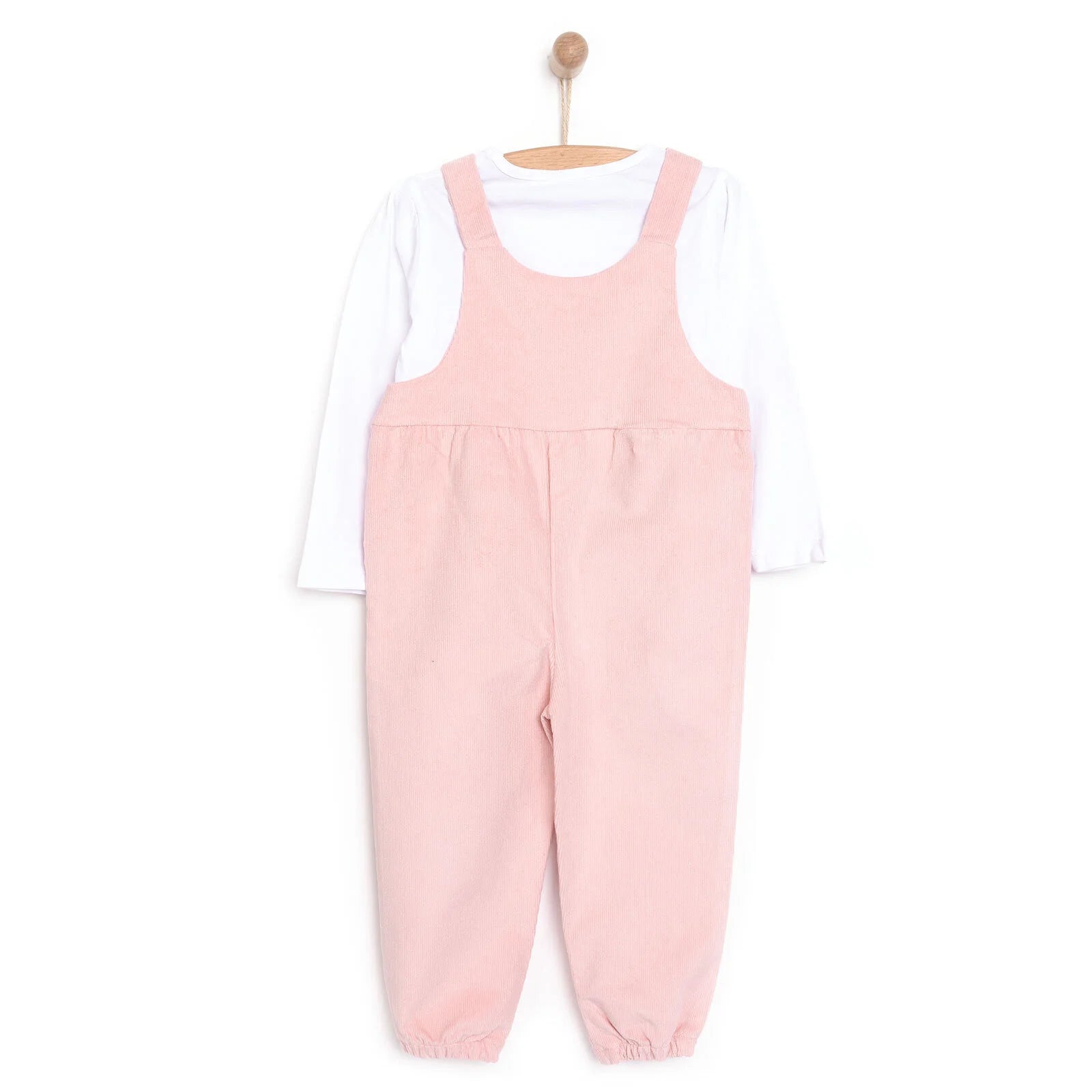 HelloBaby Basic Baby Girl Dungaree - Powder - ebebek - Black Friday