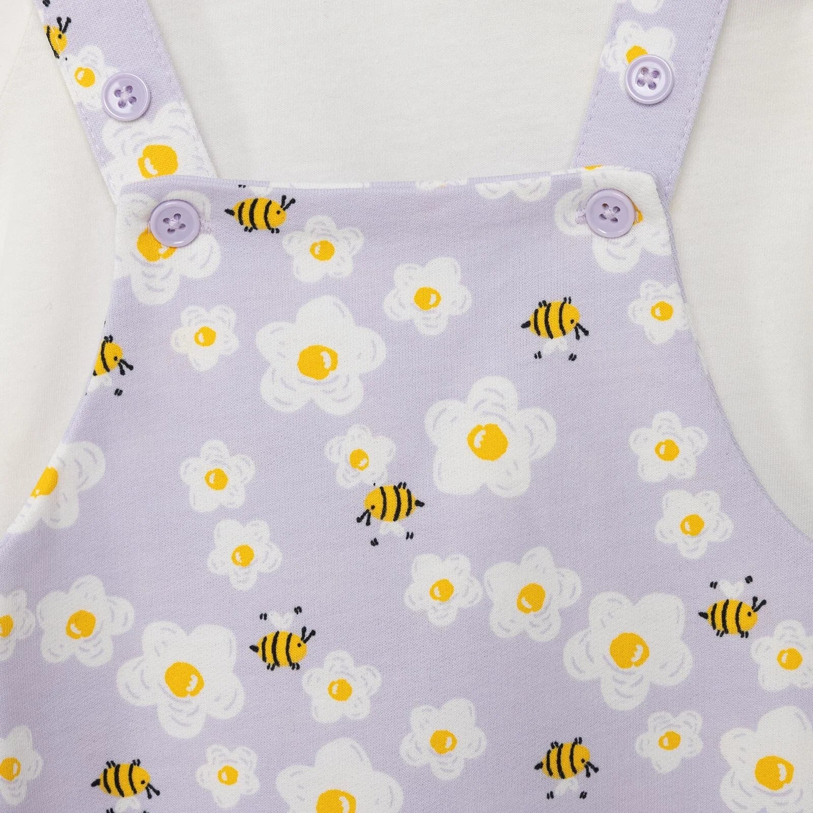 HelloBaby Girl Overall Shorts & T-shirt - White - ebebek - Black Friday