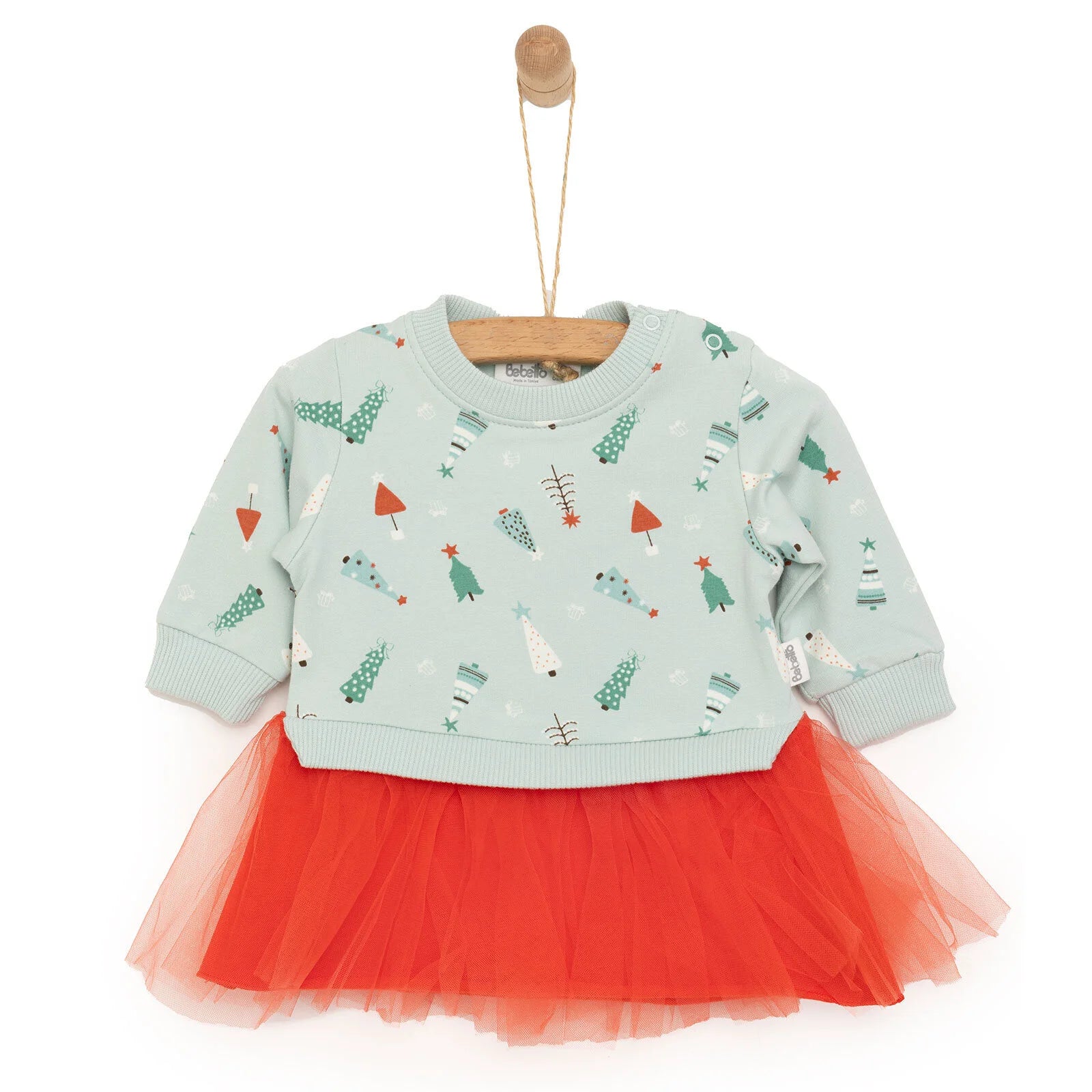 Bebetto Newborn Christmas Dress - Orange - ebebek - Black Friday