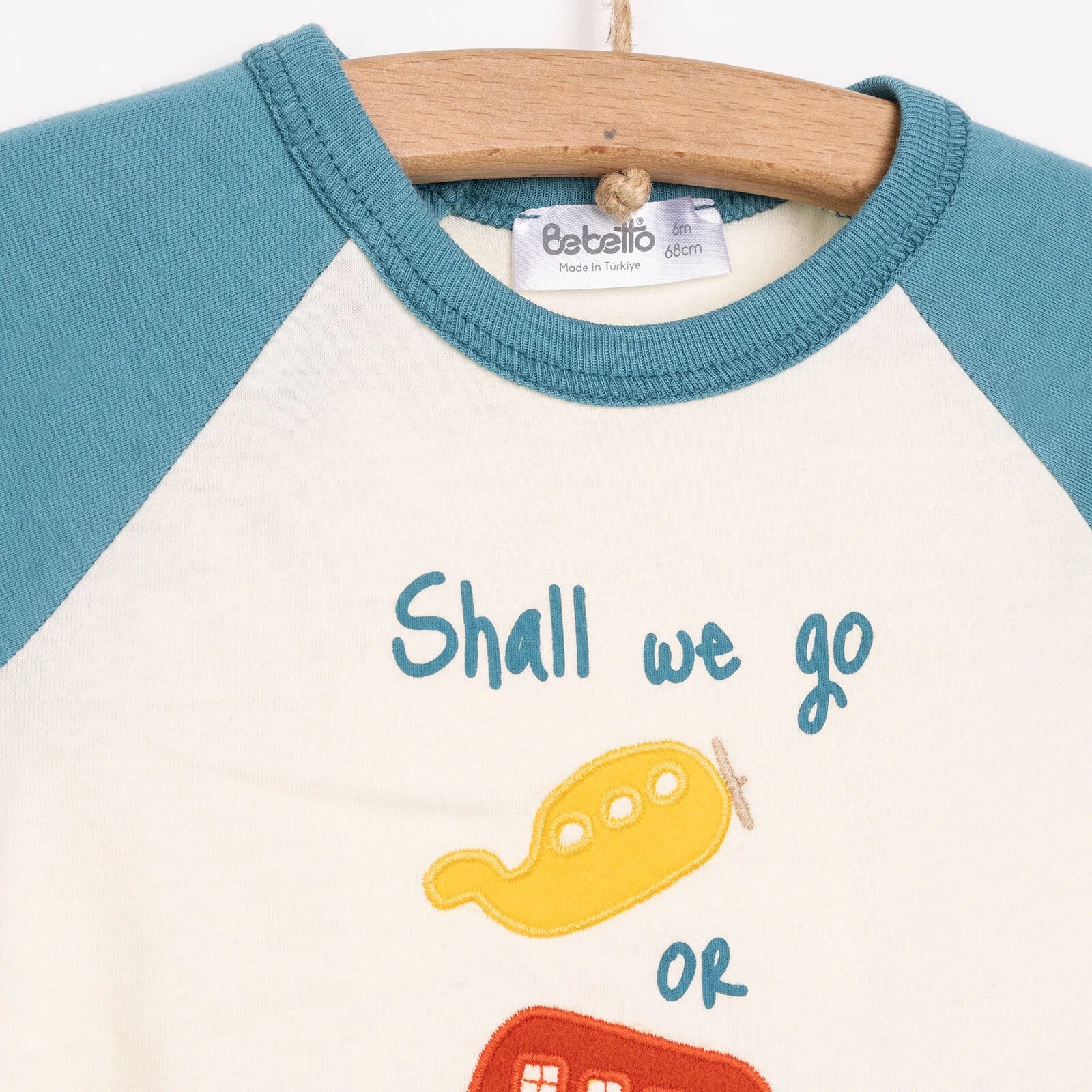 Bebetto Newborn Sürprise Travel Tshirt - Short - Blue - ebebek - Black Friday