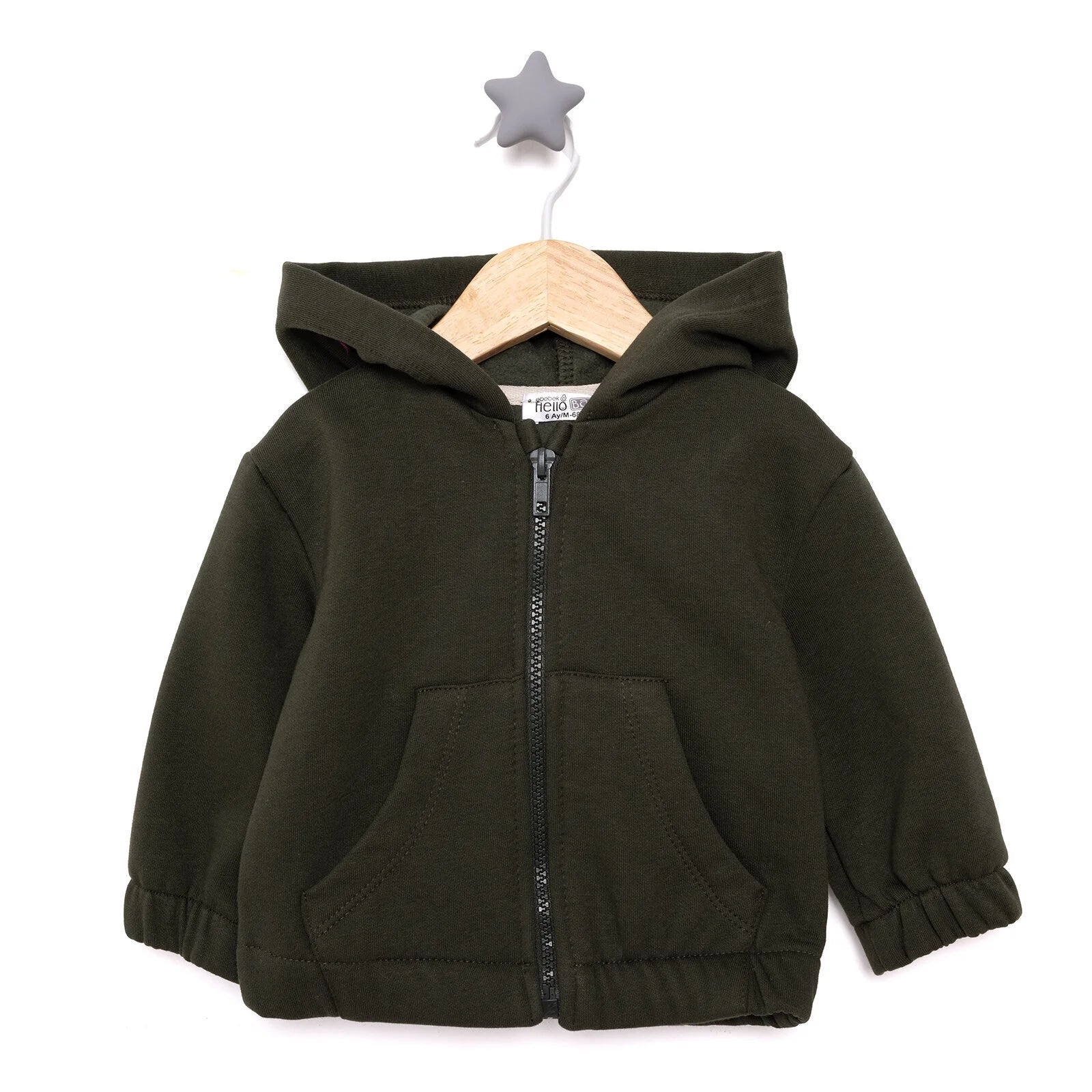 HelloBaby Basic Baby Boy Cardigan - Khaki - ebebek - Black Friday