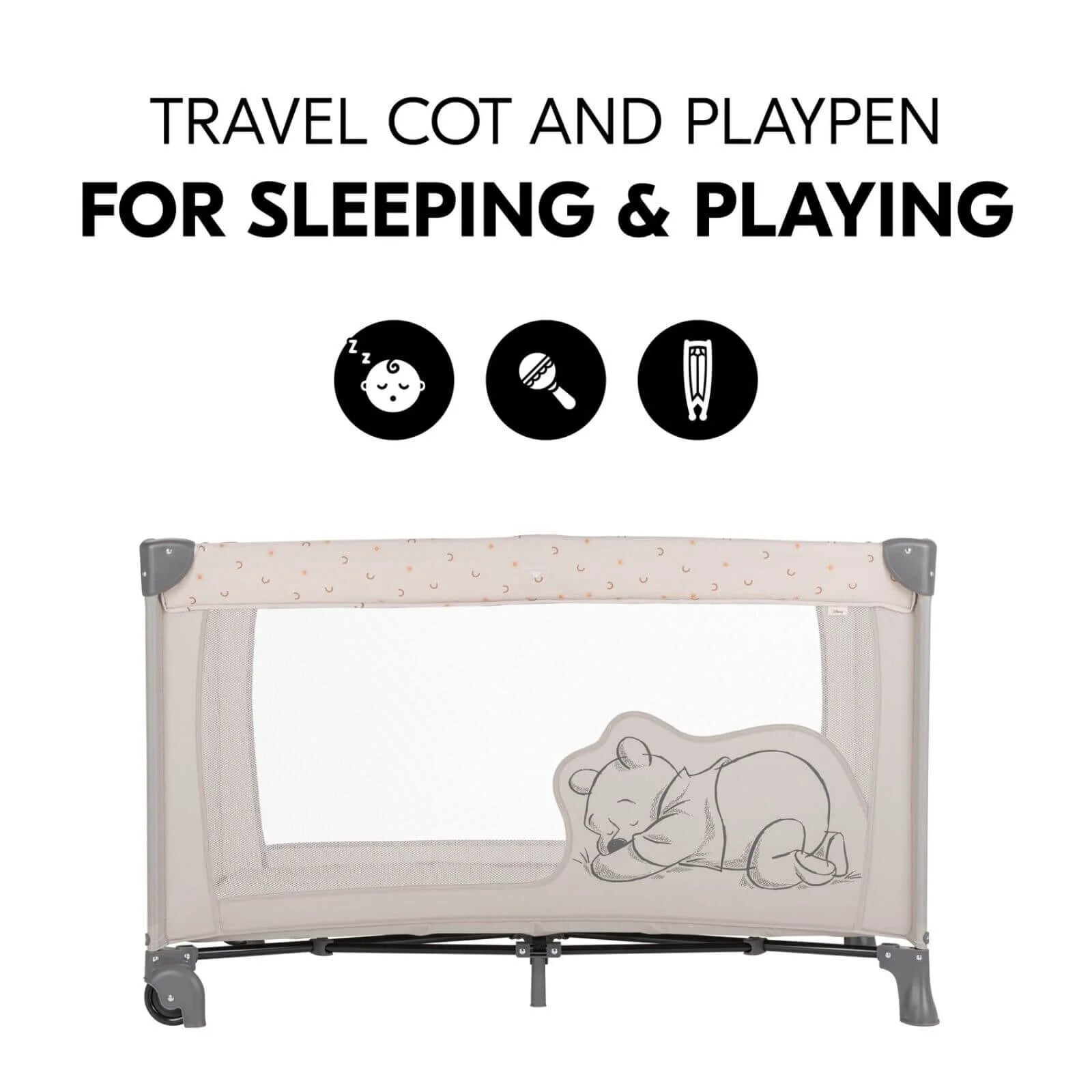 Hauck Dream N Play Go Travel Cot - Winnie the Pooh - ebebek - Black Friday
