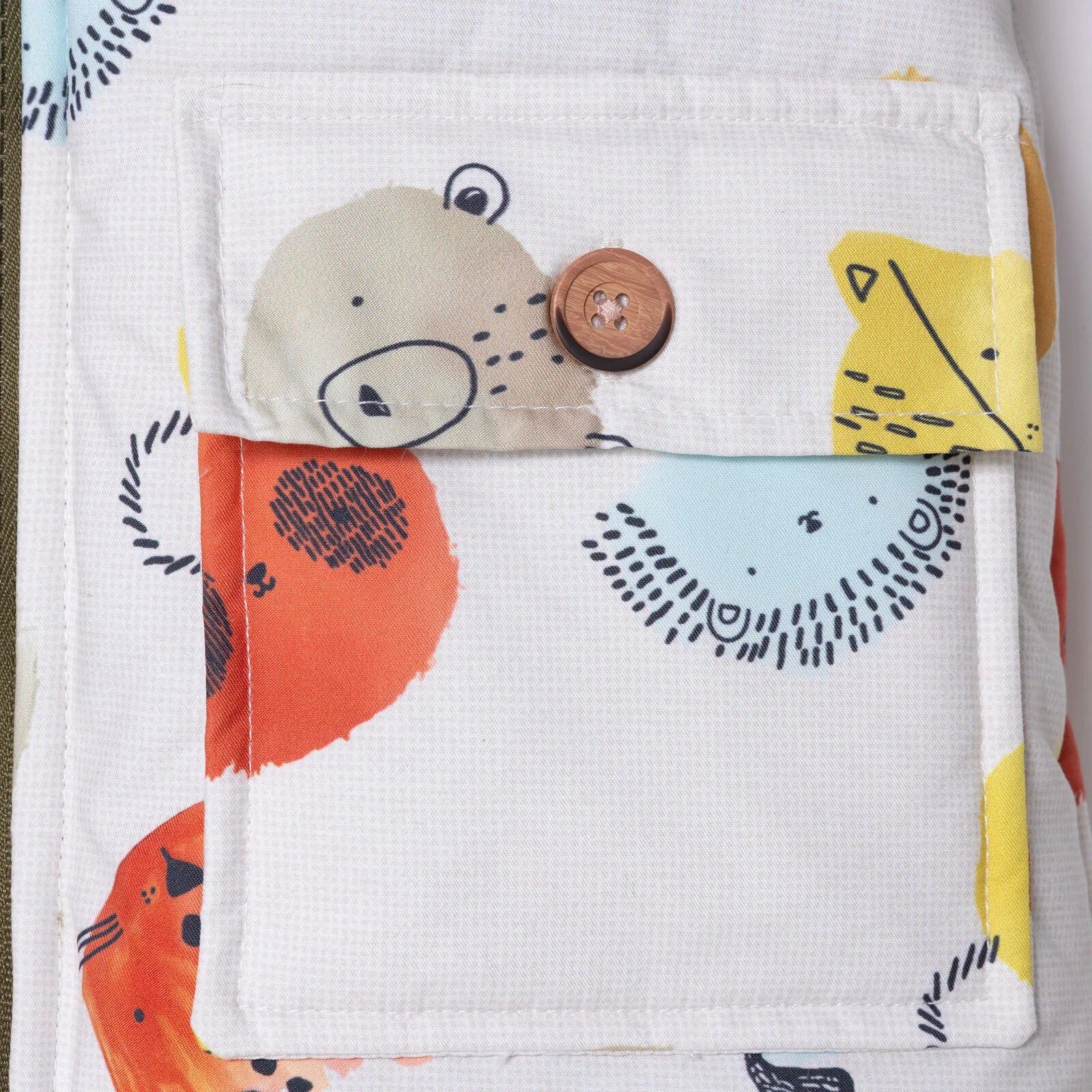 Midimod Coat - Ecru Printed - ebebek - Black Friday