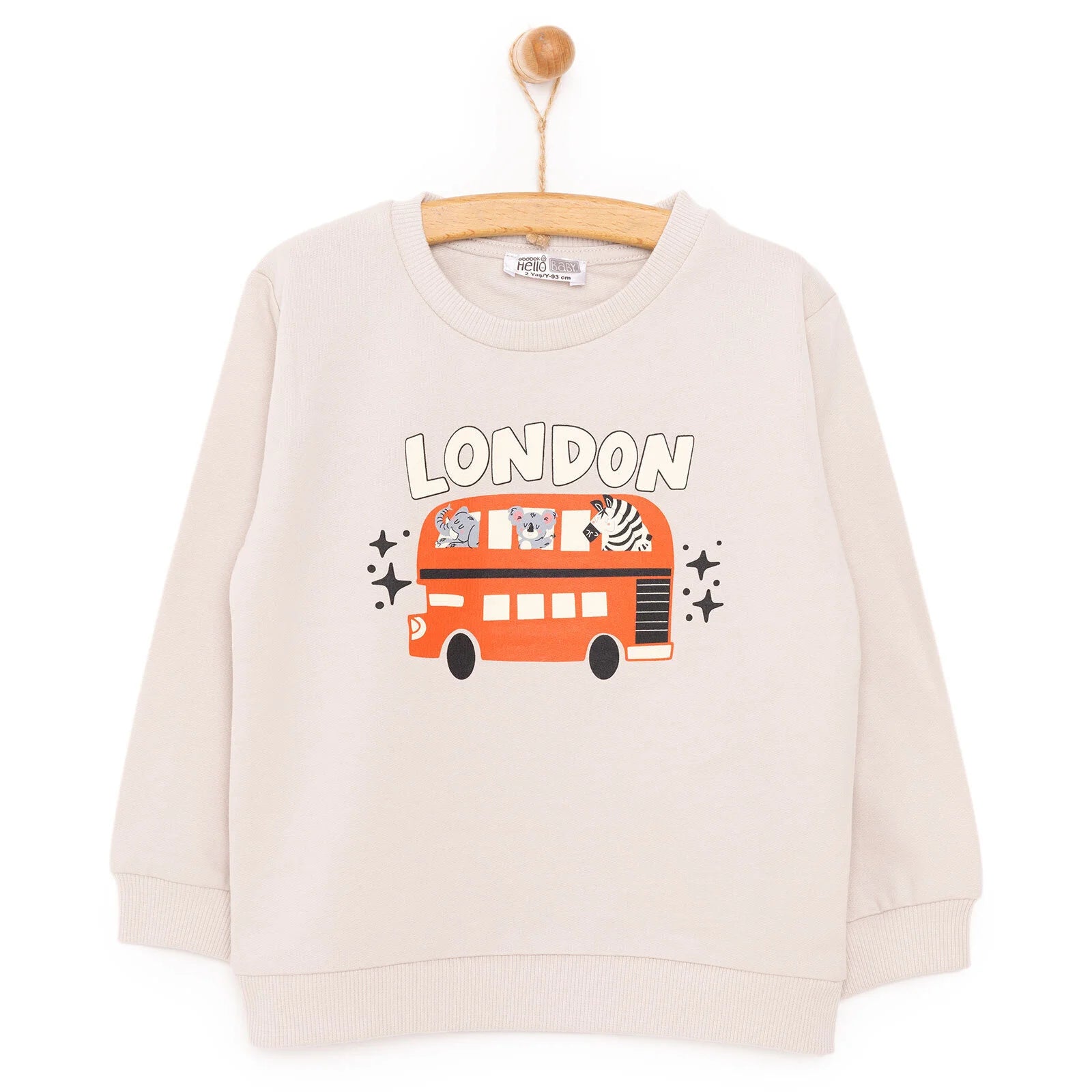 HelloBaby Basic Low Raised London Themed - Grey - ebebek - Black Friday