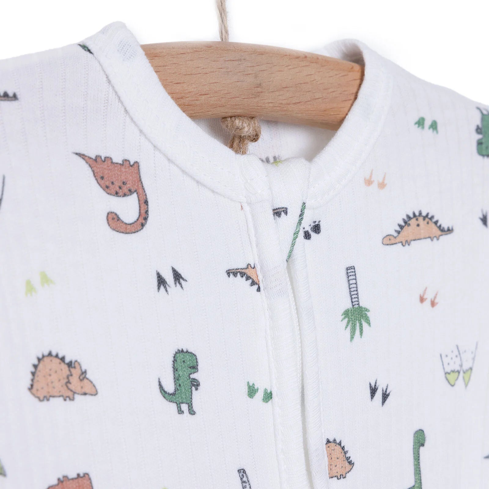 Tiffany Newborn Boy Footed Jumpsuit - Ecru - ebebek - Black Friday