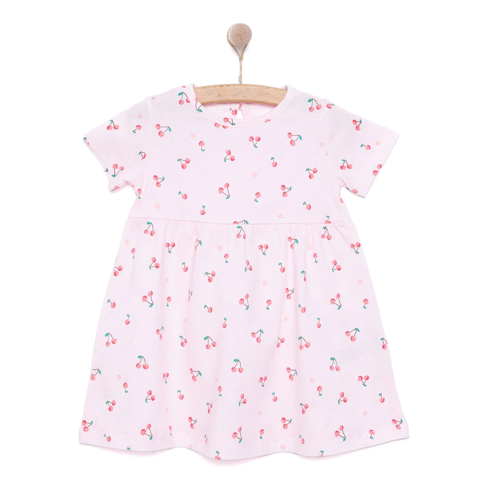 HelloBaby Basic Girl Cherry Printed Dress - Pink - ebebek - Black Friday