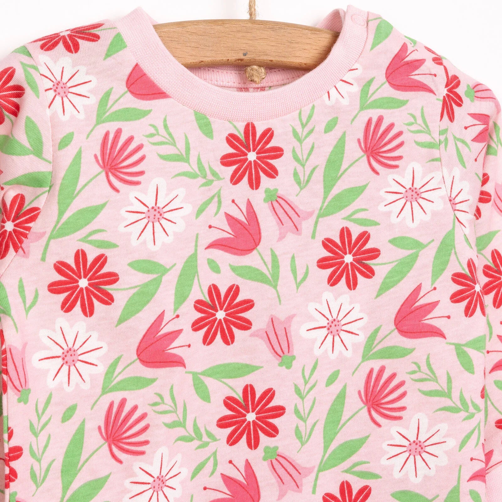 HelloBaby Girl Long Sleeve Pyjamas Set - Pink - ebebek - Black Friday