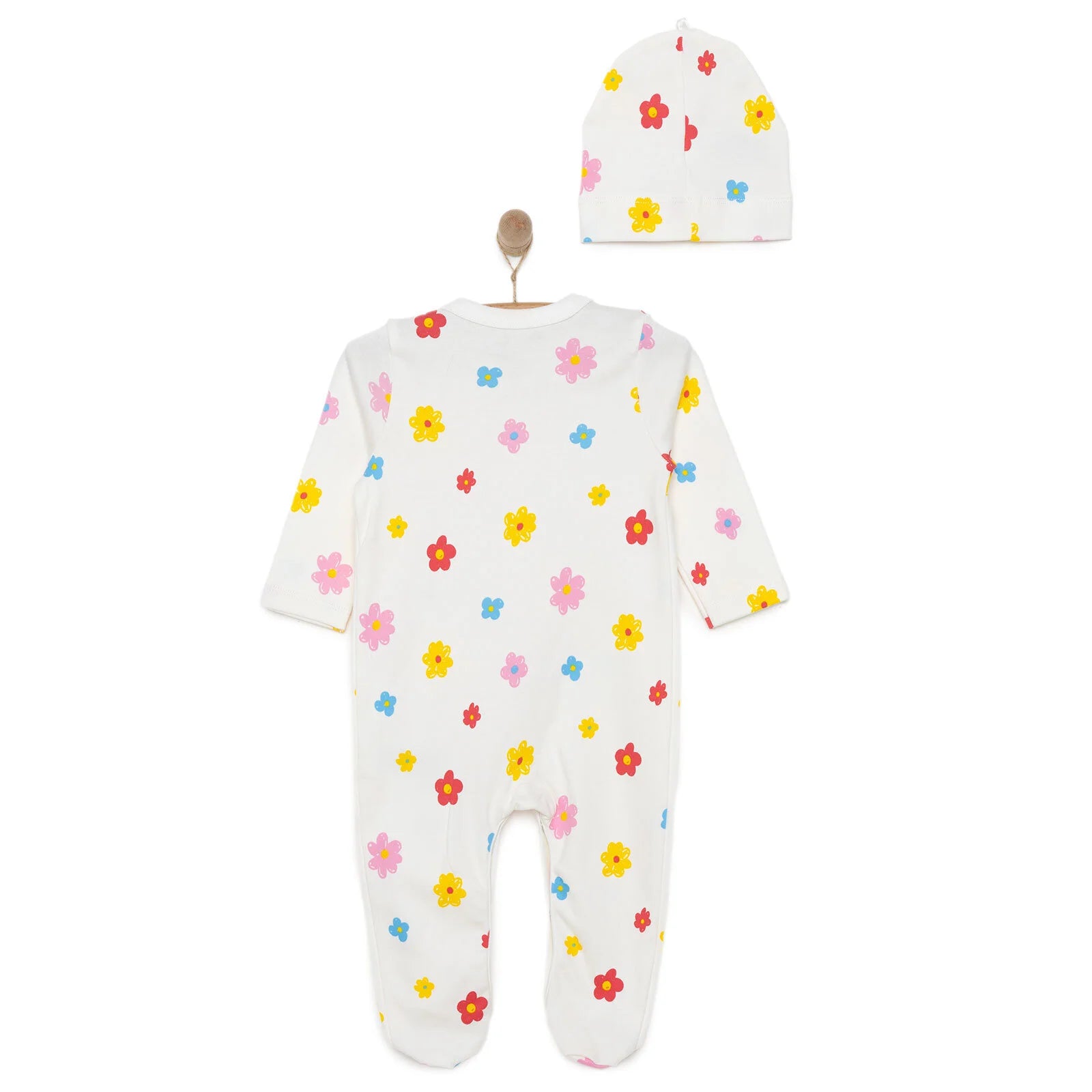 HelloBaby Girl Jumpsuit & Hat - Yellow - ebebek - Black Friday