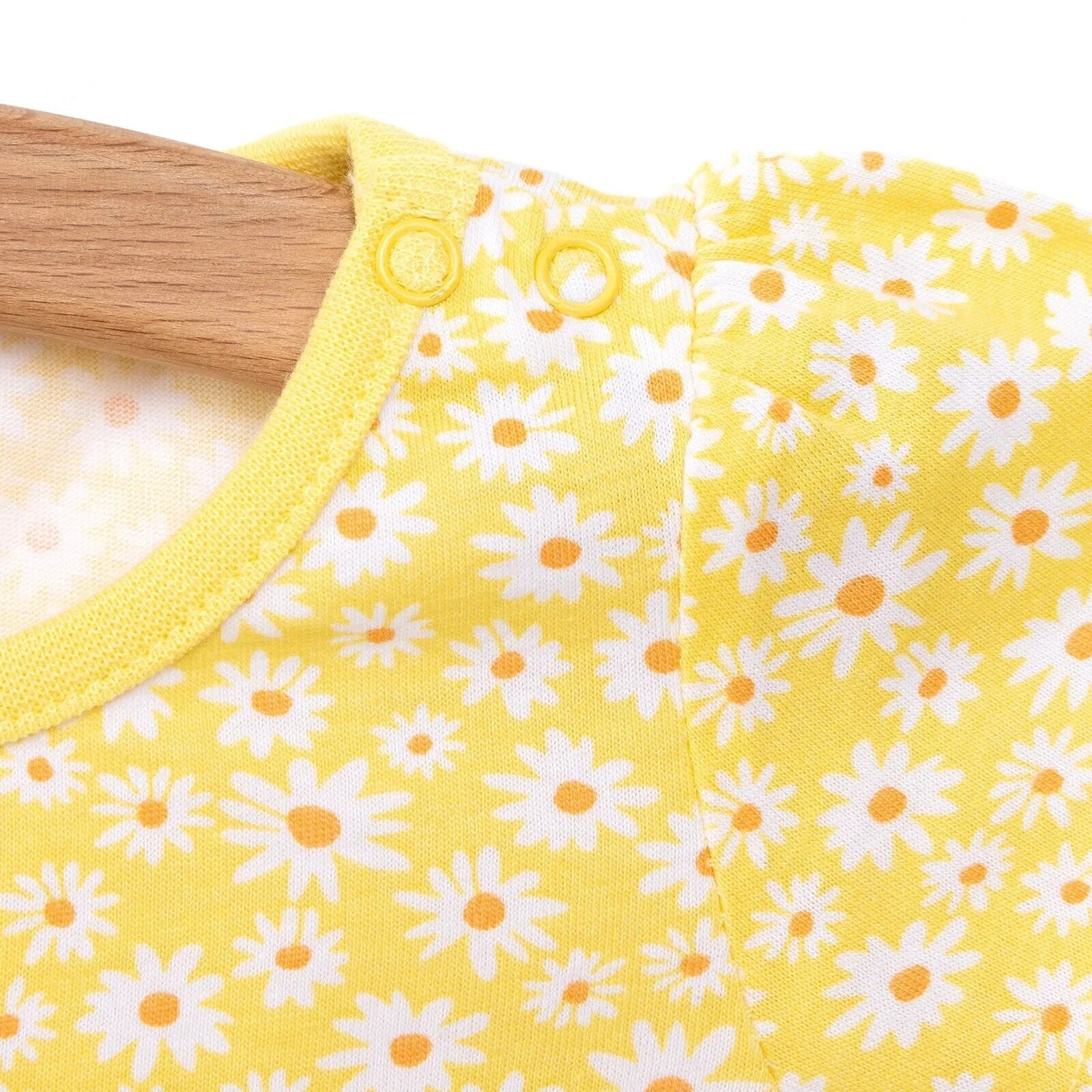 HelloBaby Baby Girl Basic Daisy Printed Tshirt - Yellow - ebebek - Black Friday