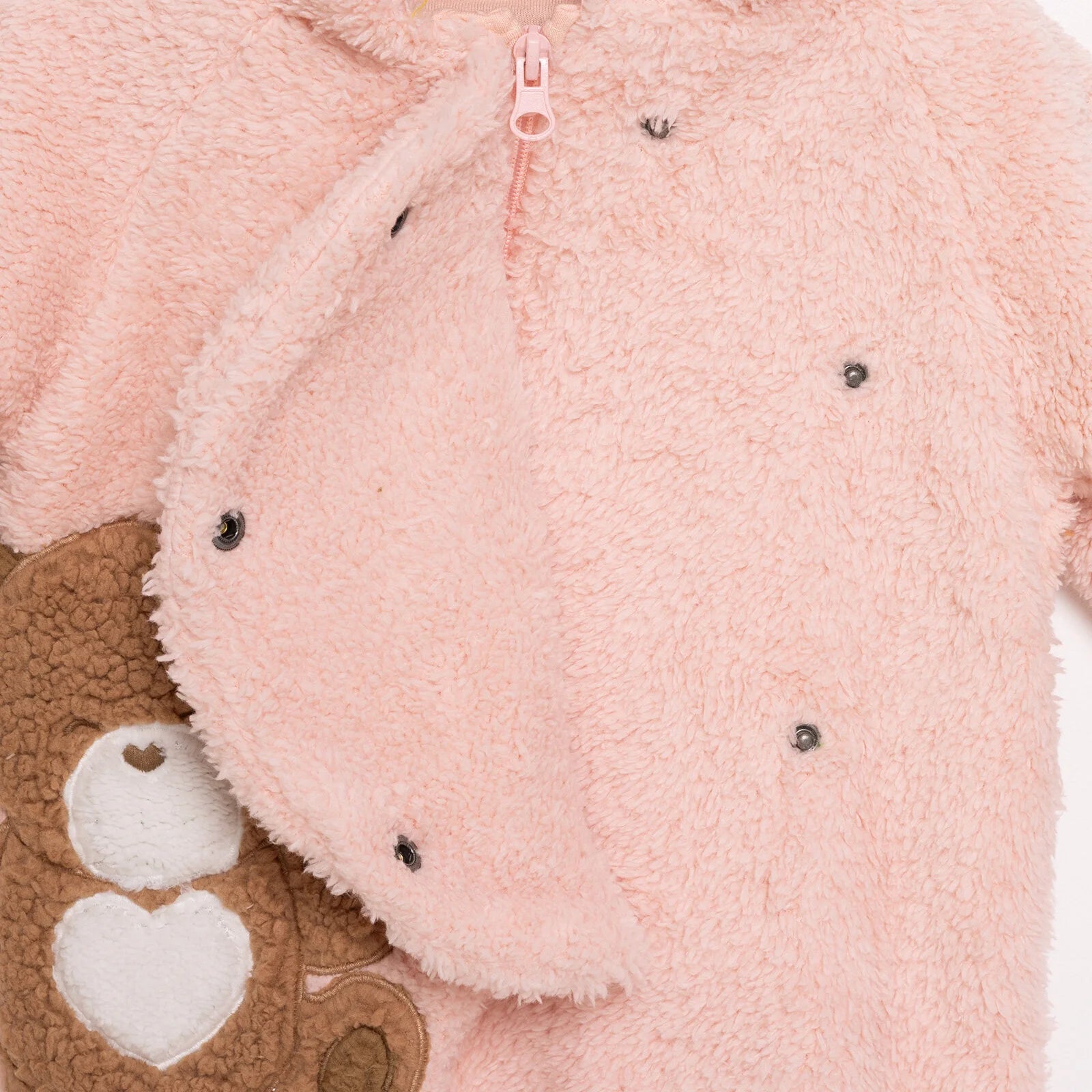 Midimod Newborn Girl Welsoft Footed Jumpsuit - Light Pink - ebebek - Black Friday