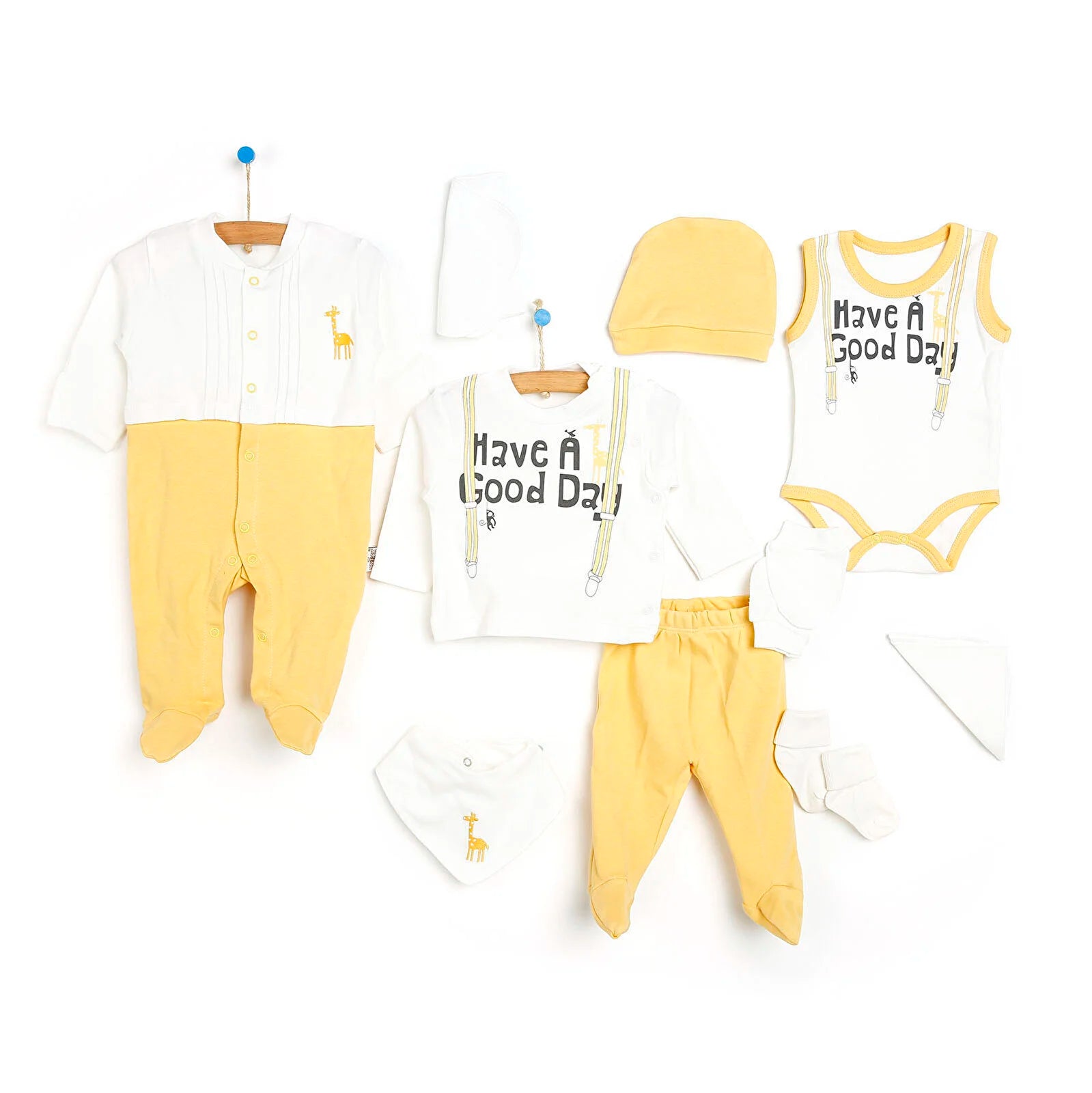 Bebbek Baby Boy 10 Pcs Newborn Starter Set - Light Brown - ebebek - Black Friday