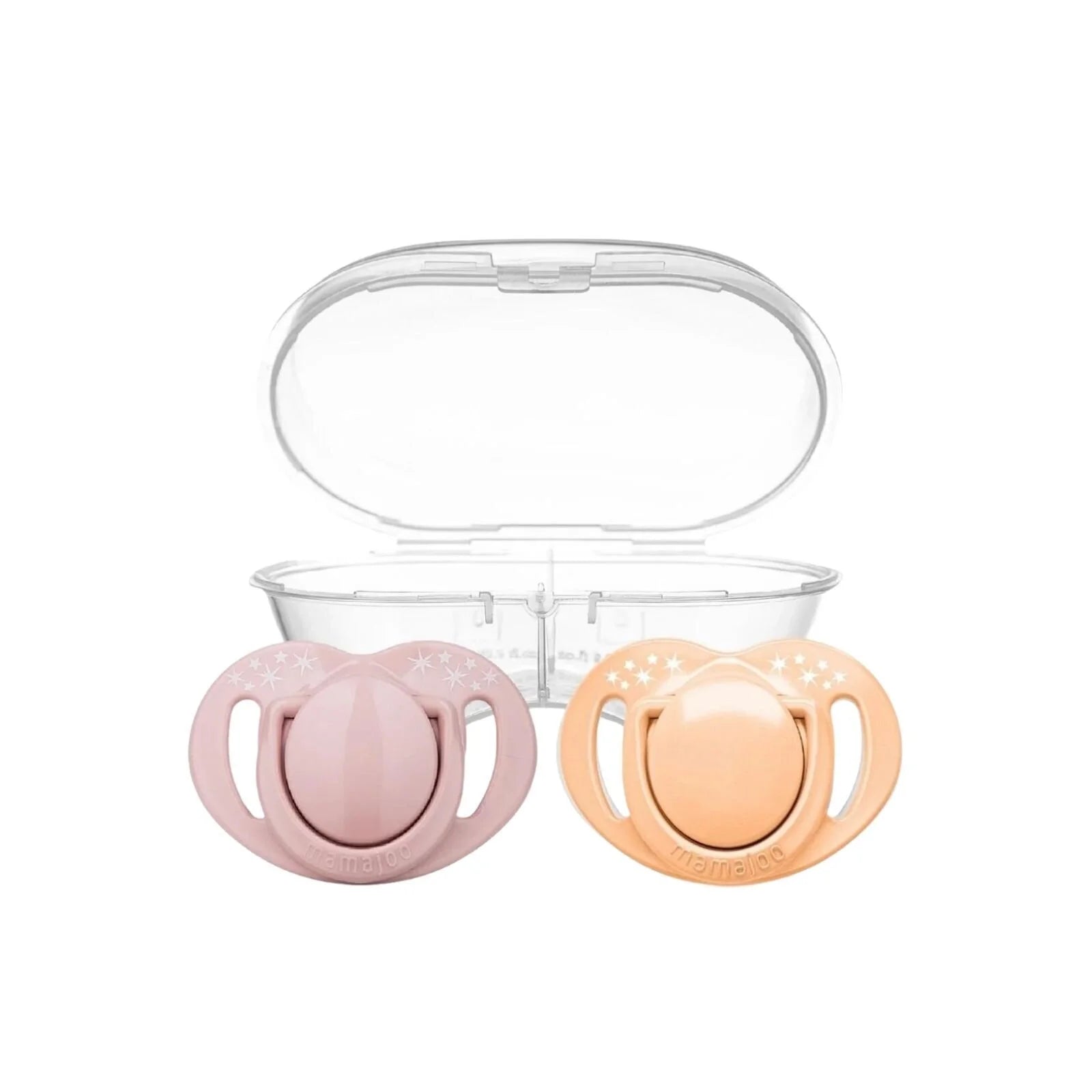 Mamajoo Orthodontic Soothers with Steriliser Box 6+ months Pack of 2 - Powder Pink & Blush - ebebek - Black Friday