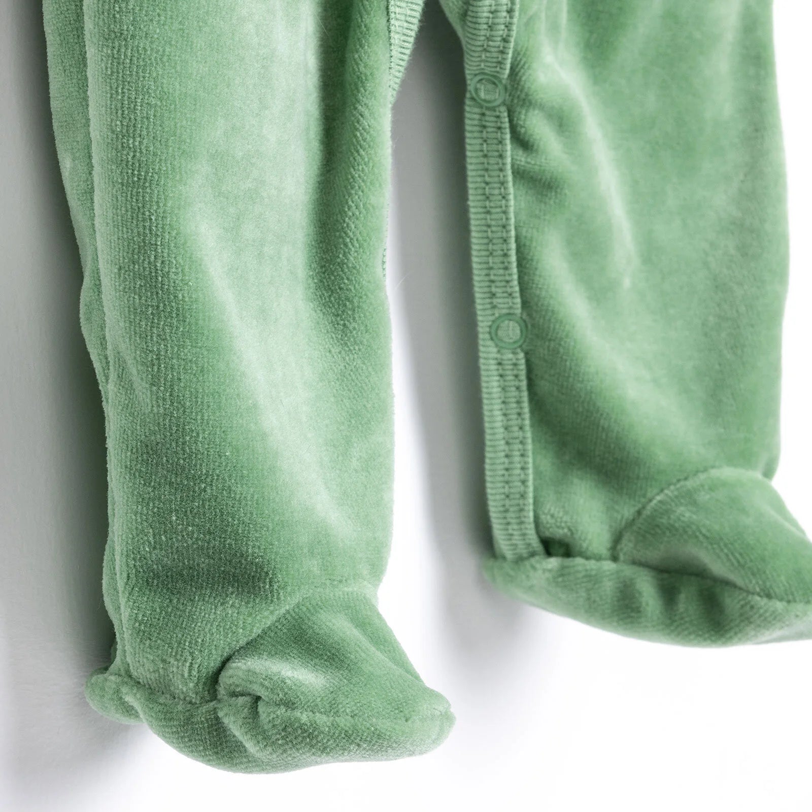 HelloBaby Boy Velvet Footed Jumpsuit - Green - ebebek - Black Friday