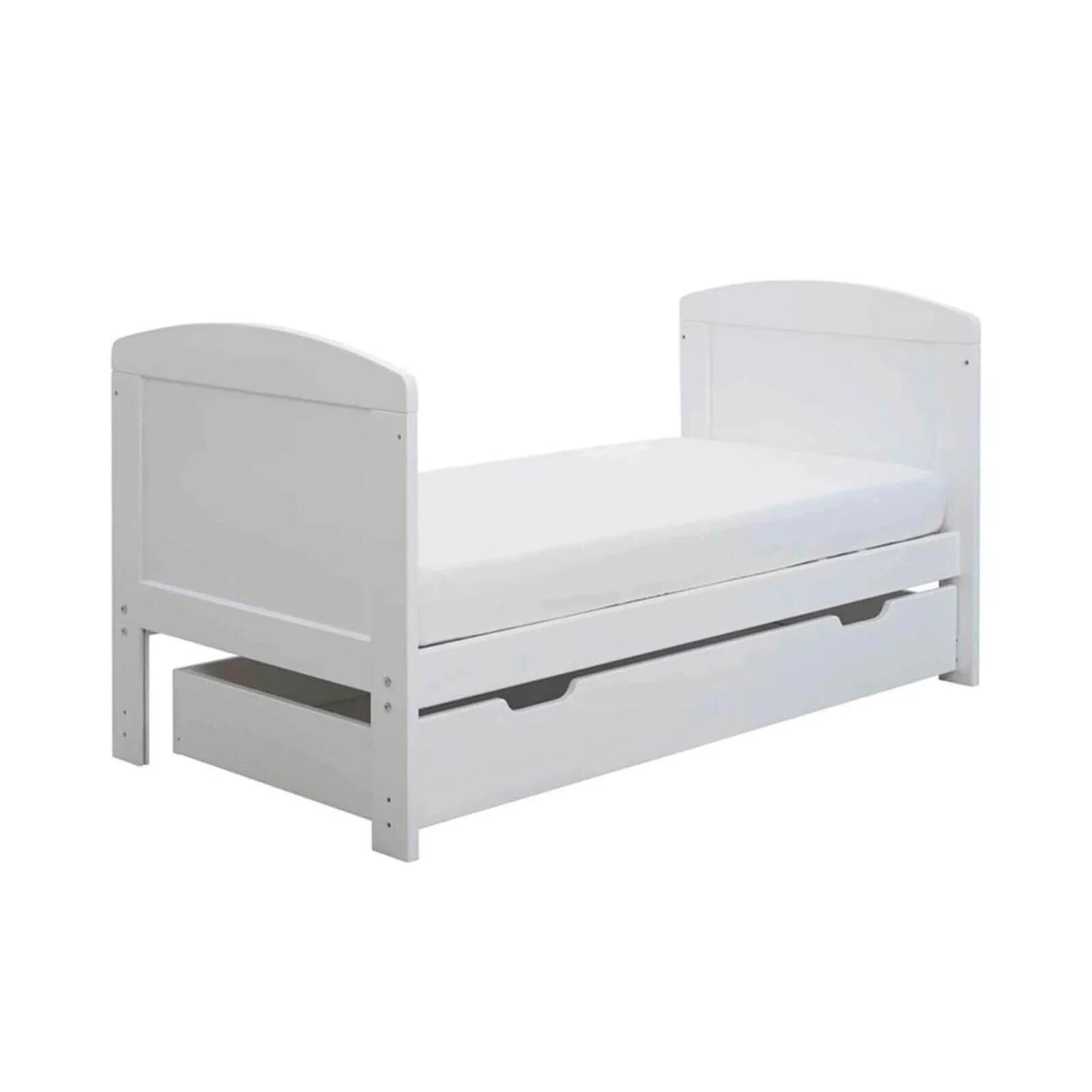 Ickle Bubba Coleby Mini Cot Bed & Under Drawer White - Premium Pocket Sprung Mattress - ebebek - Black Friday