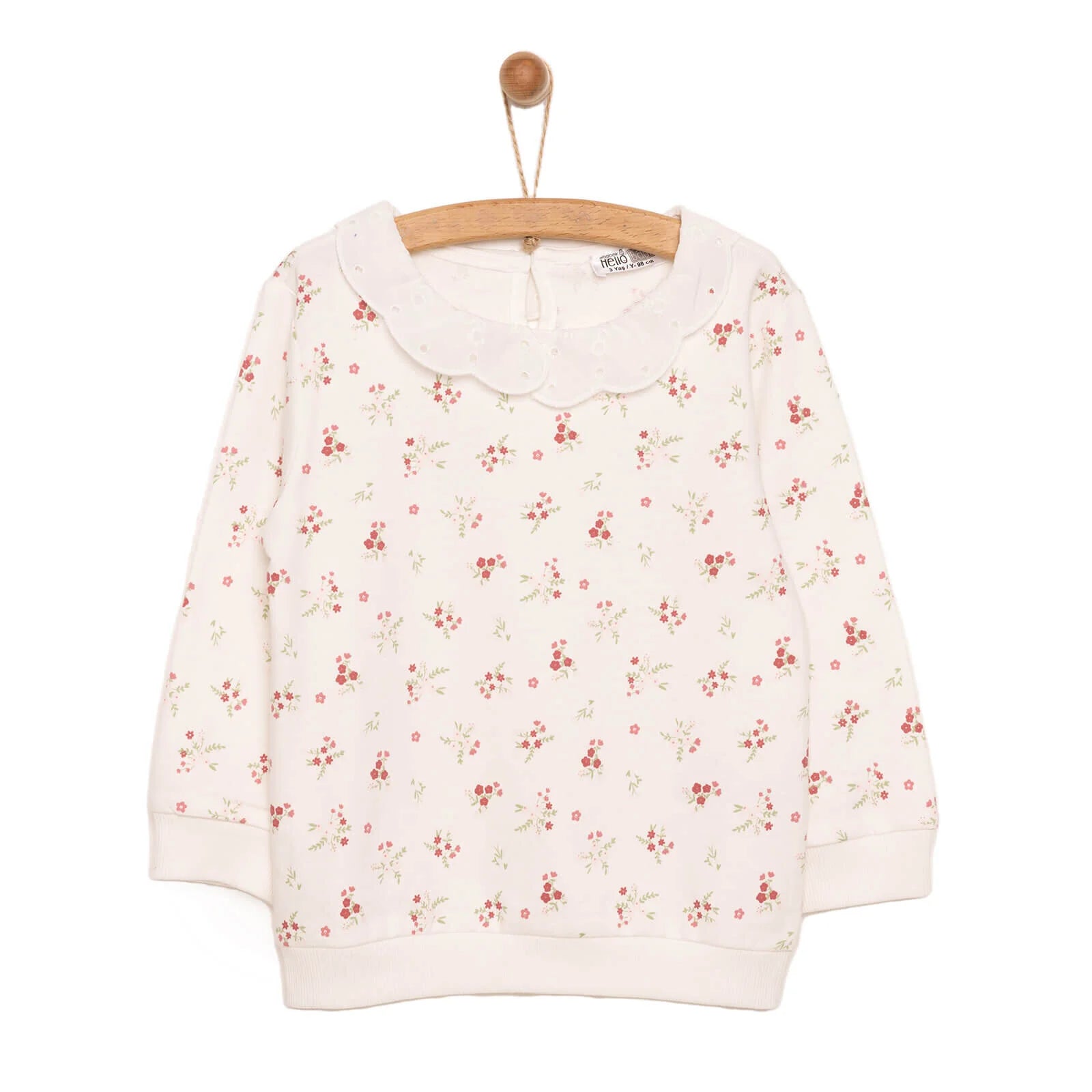 HelloBaby Baby Girl Winter Fairytale Sweatshirt - Ecru - ebebek - Black Friday