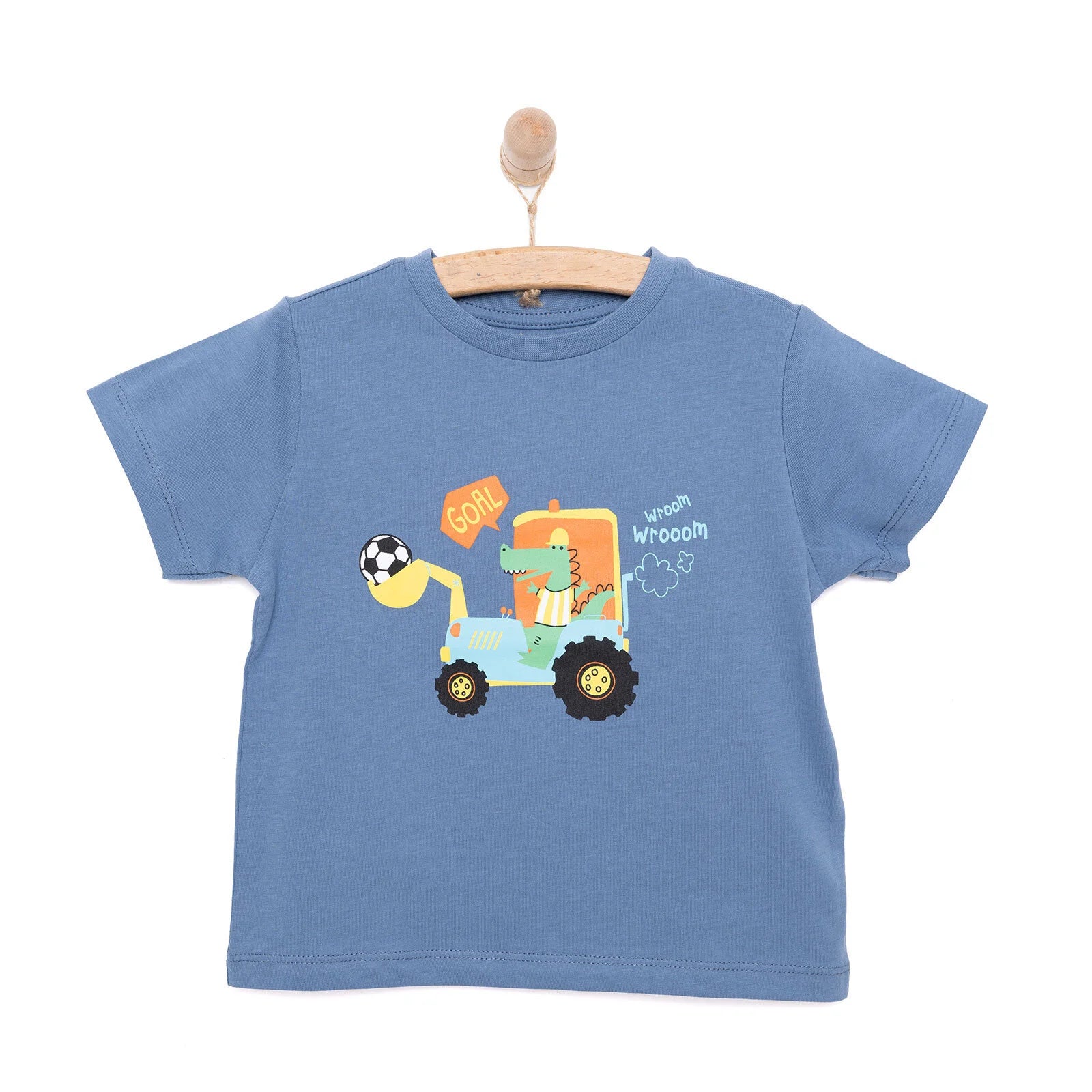 HelloBaby Baby Boy Basic Tshirt - Blue - ebebek - Black Friday