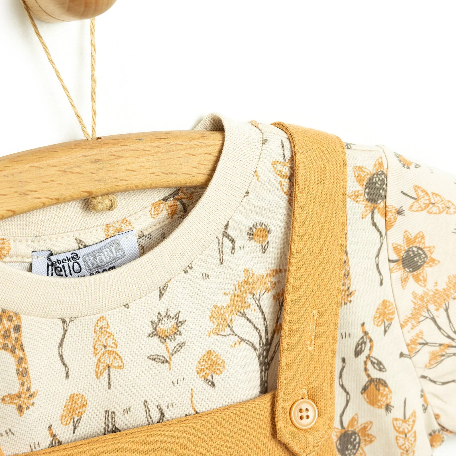 HelloBaby Bacic Baby Boy T-shirt - Dungaree - Nude - ebebek - Black Friday