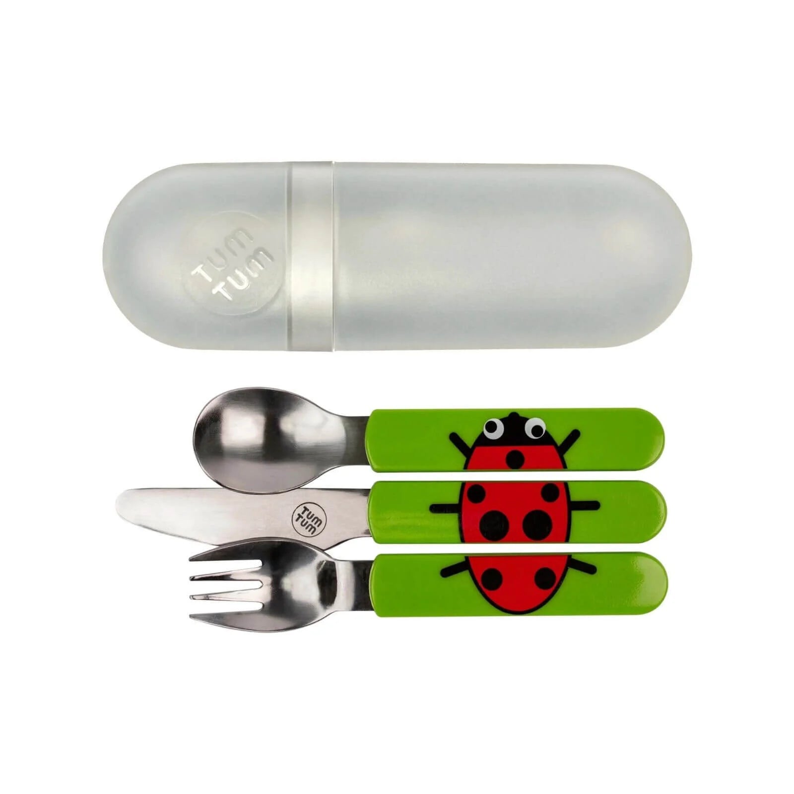TUM TUM Travel Cutlery Set with Case - Ladybird - ebebek - Black Friday