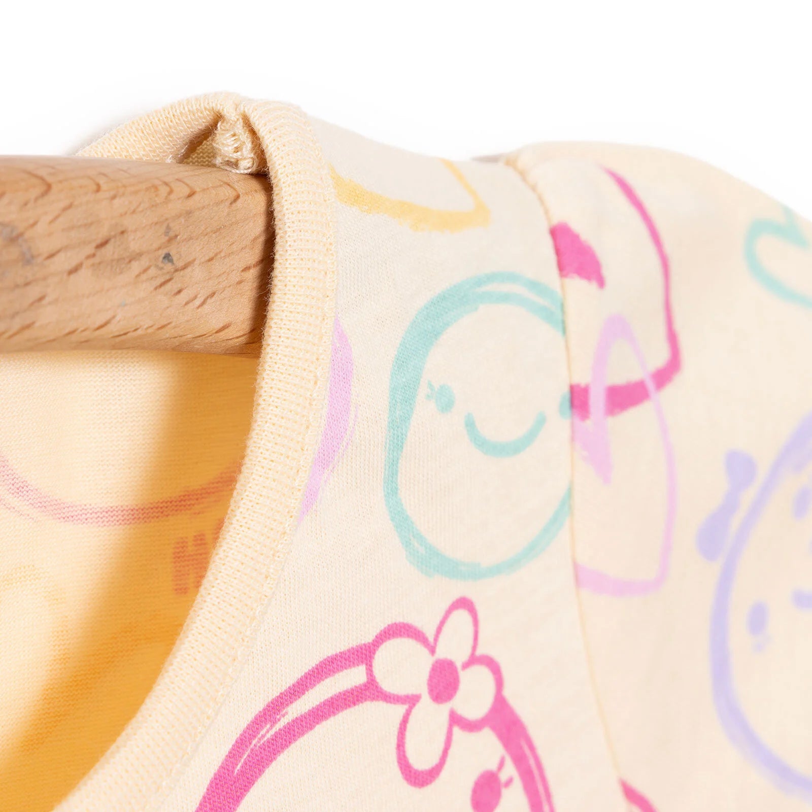 HelloBaby Basic Girl Smiling Face Tshirt - Light Yellow - ebebek - Black Friday