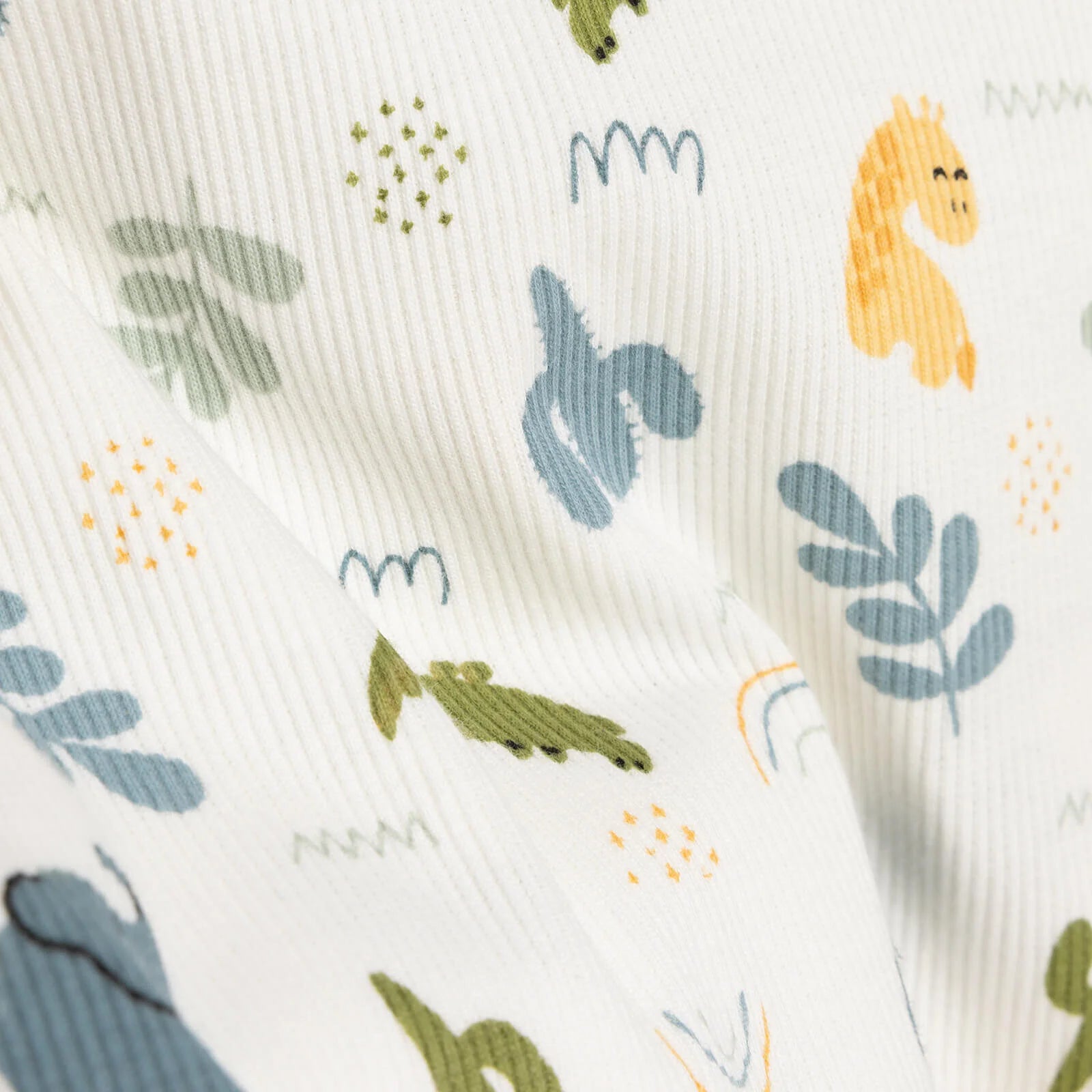 HelloBaby Baby Boy Elephant Printed Long Sleeve Pyjamas 2 pcs - Ecru - ebebek - Black Friday