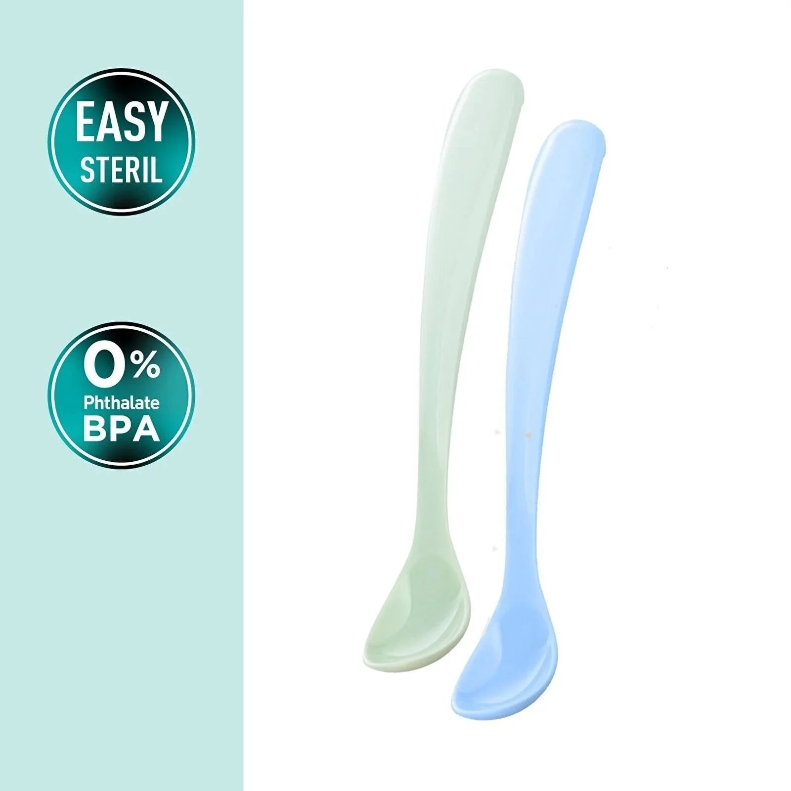 Mamajoo Silicone Spoons with Case Pack of 2 - Green & Blue - ebebek - Black Friday