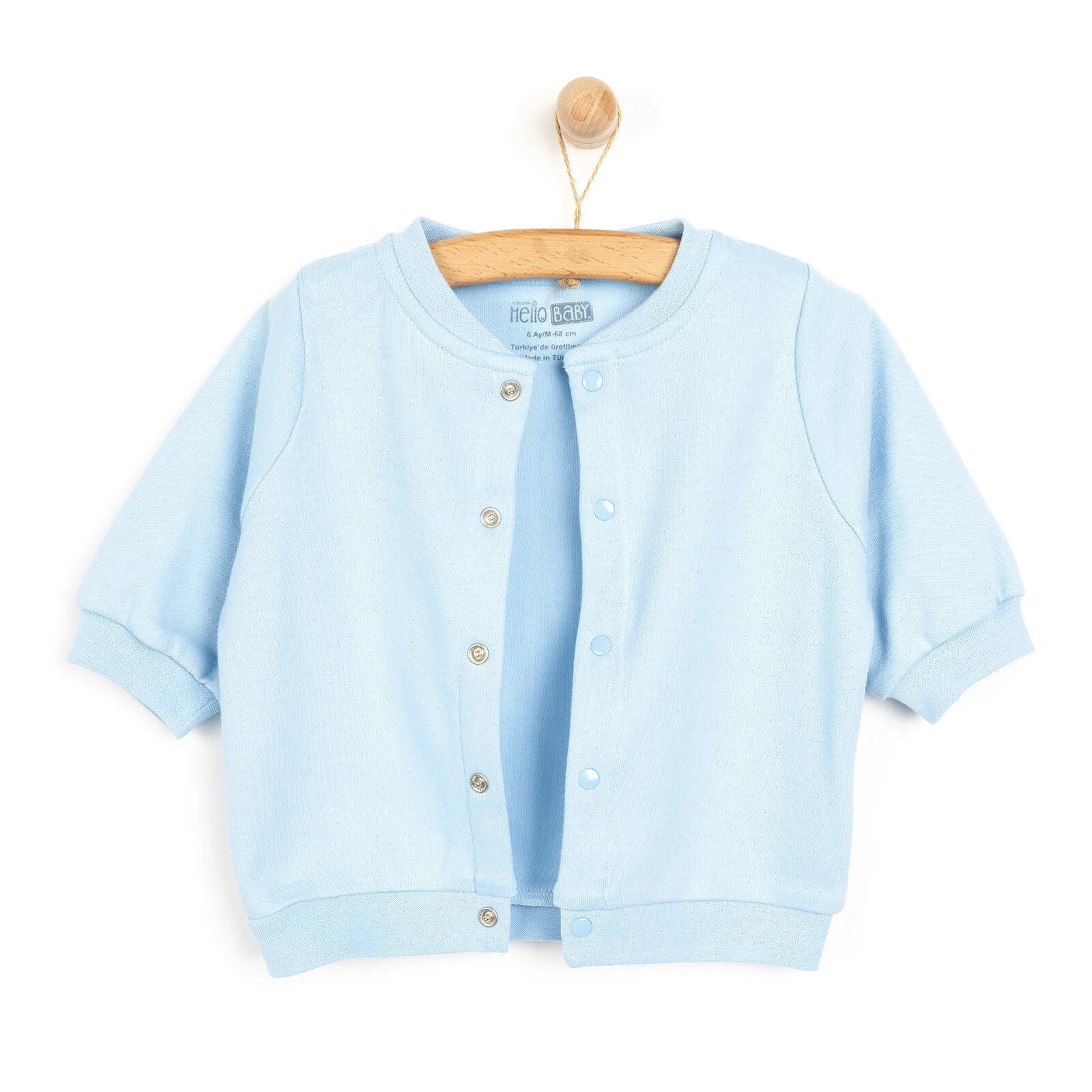 HelloBaby Basic Ribbed Cardigan - Blue - ebebek - Black Friday