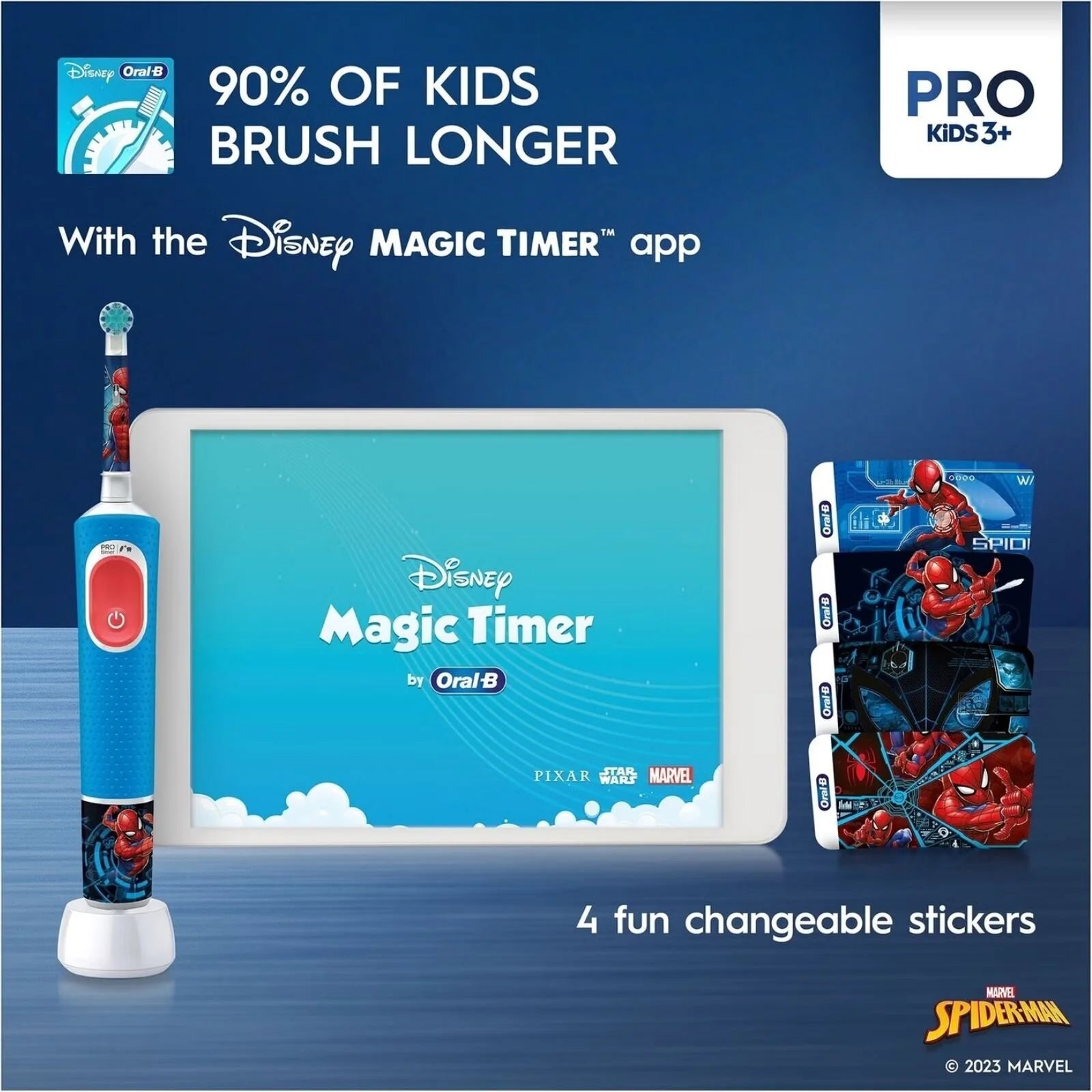 Oral - B Vitality Pro Kids Electric Toothbrush - Spider - Man - ebebek - Black Friday