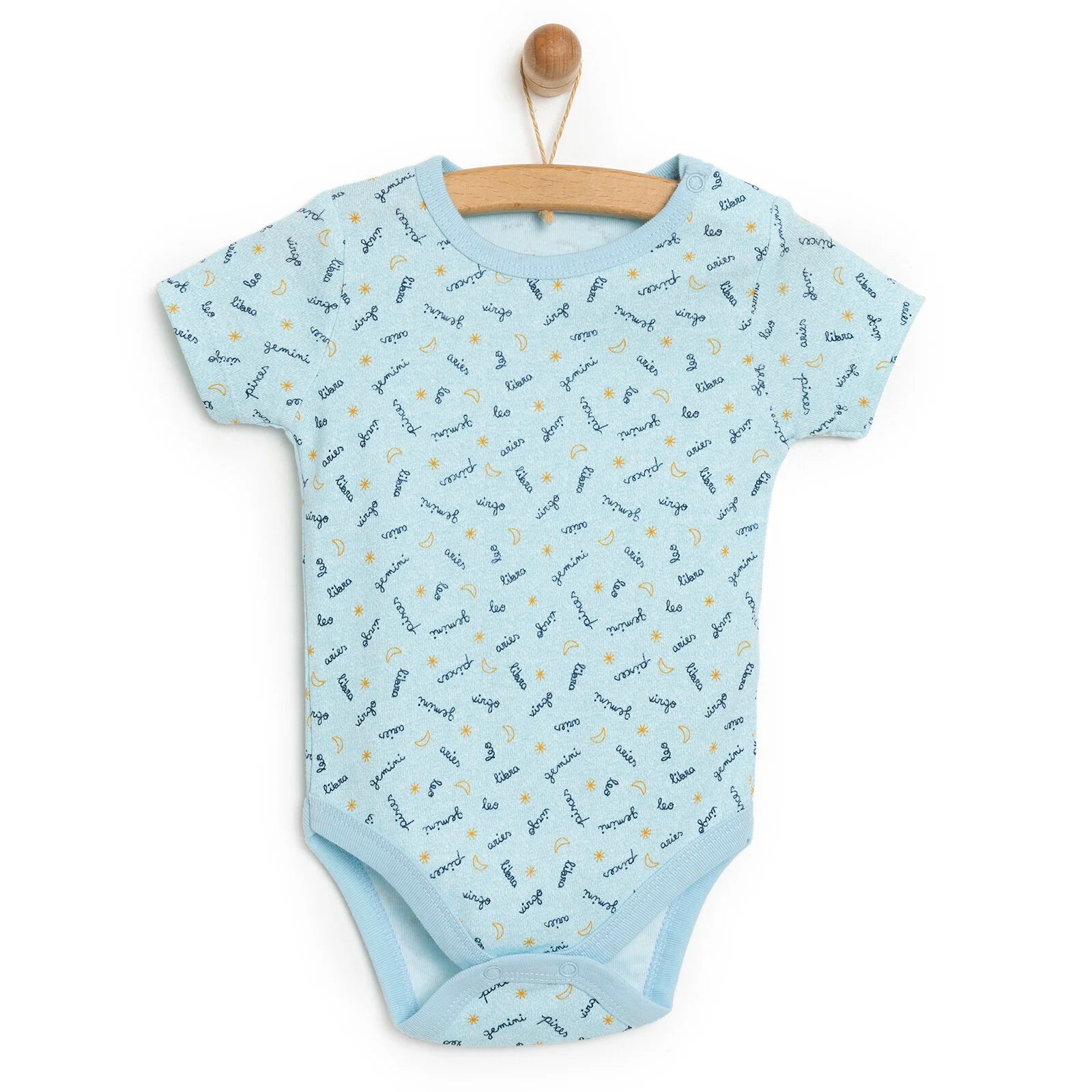 HelloBaby Baby Boy Short Sleeve Body - Blue - ebebek - Black Friday