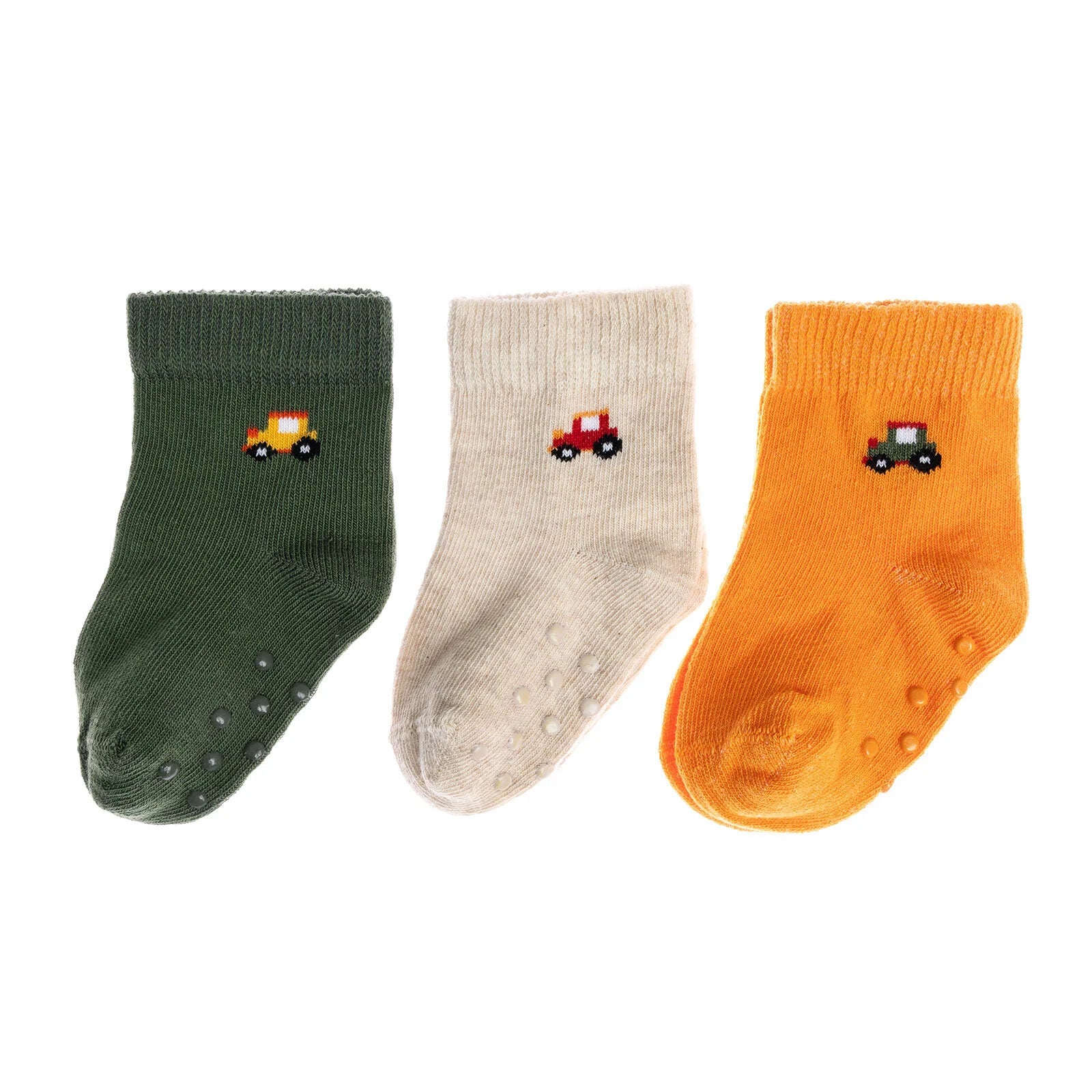 HelloBaby Boy Non - Slip Baby Socks 3 Pack - Multicolour - ebebek - Black Friday