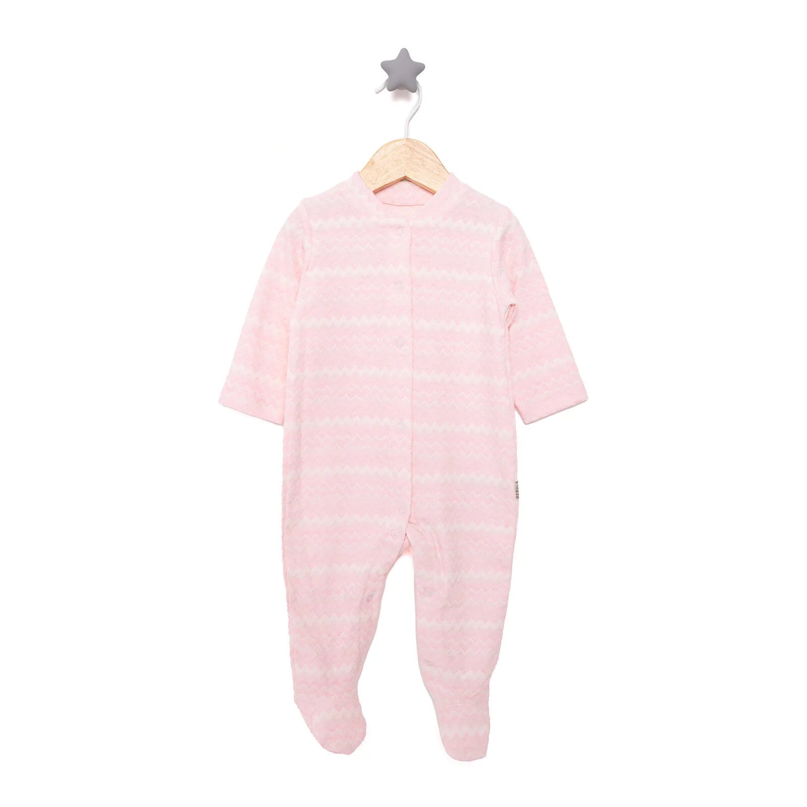 Bebbek Unisex Footed Jumpsuit - Light Pink - ebebek - Black Friday