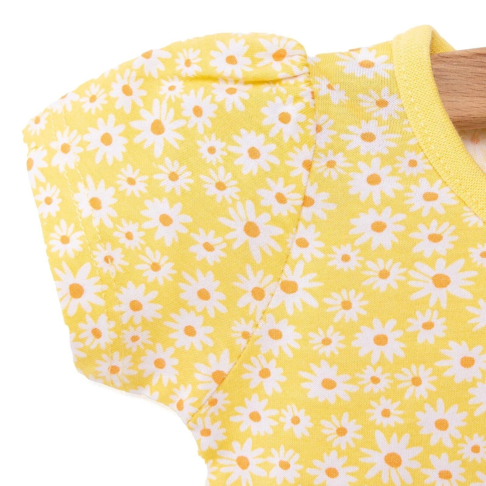 HelloBaby Baby Girl Basic Daisy Printed Tshirt - Yellow - ebebek - Black Friday