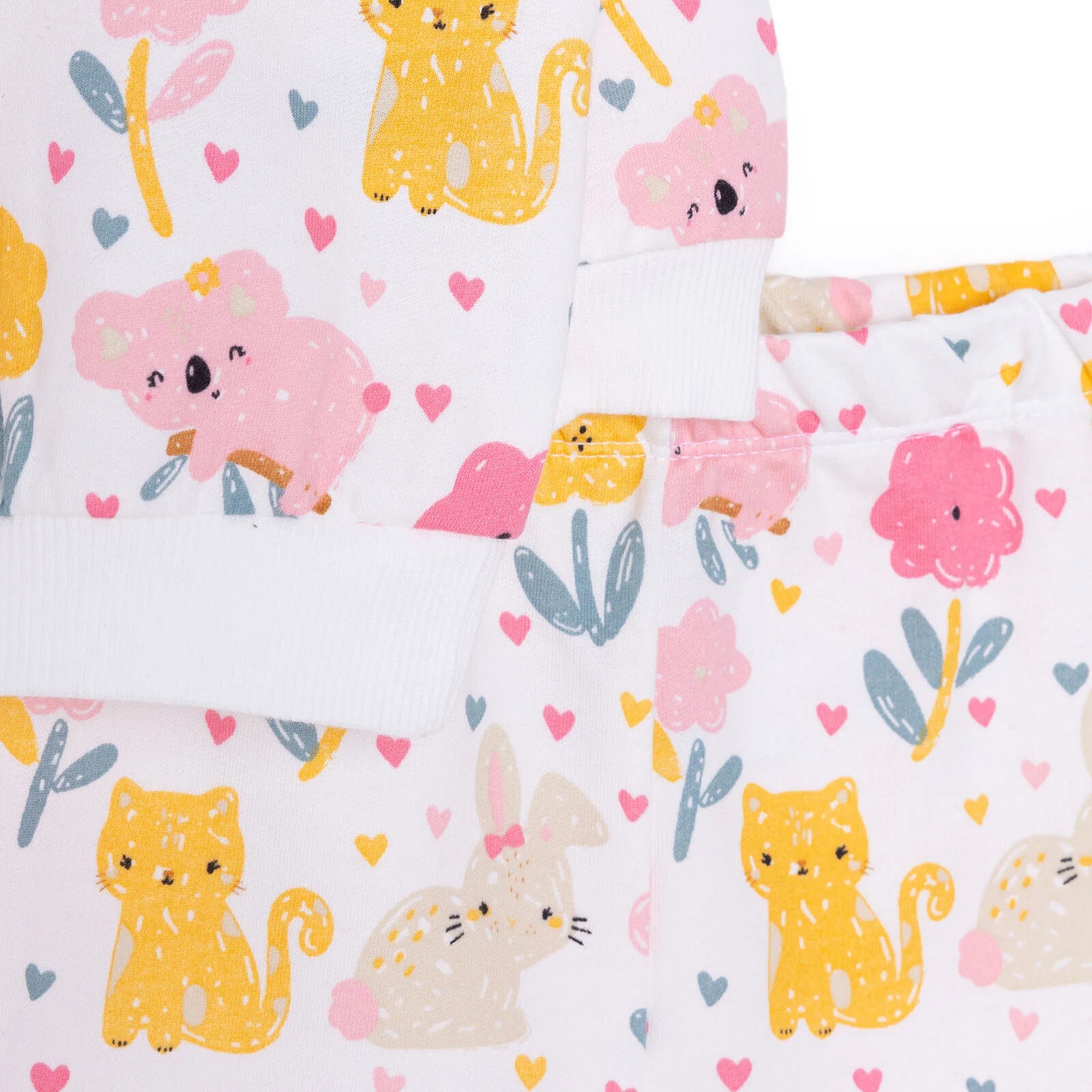 HelloBaby Happy Animals Girl Jogging Set - Ecru - ebebek - Black Friday