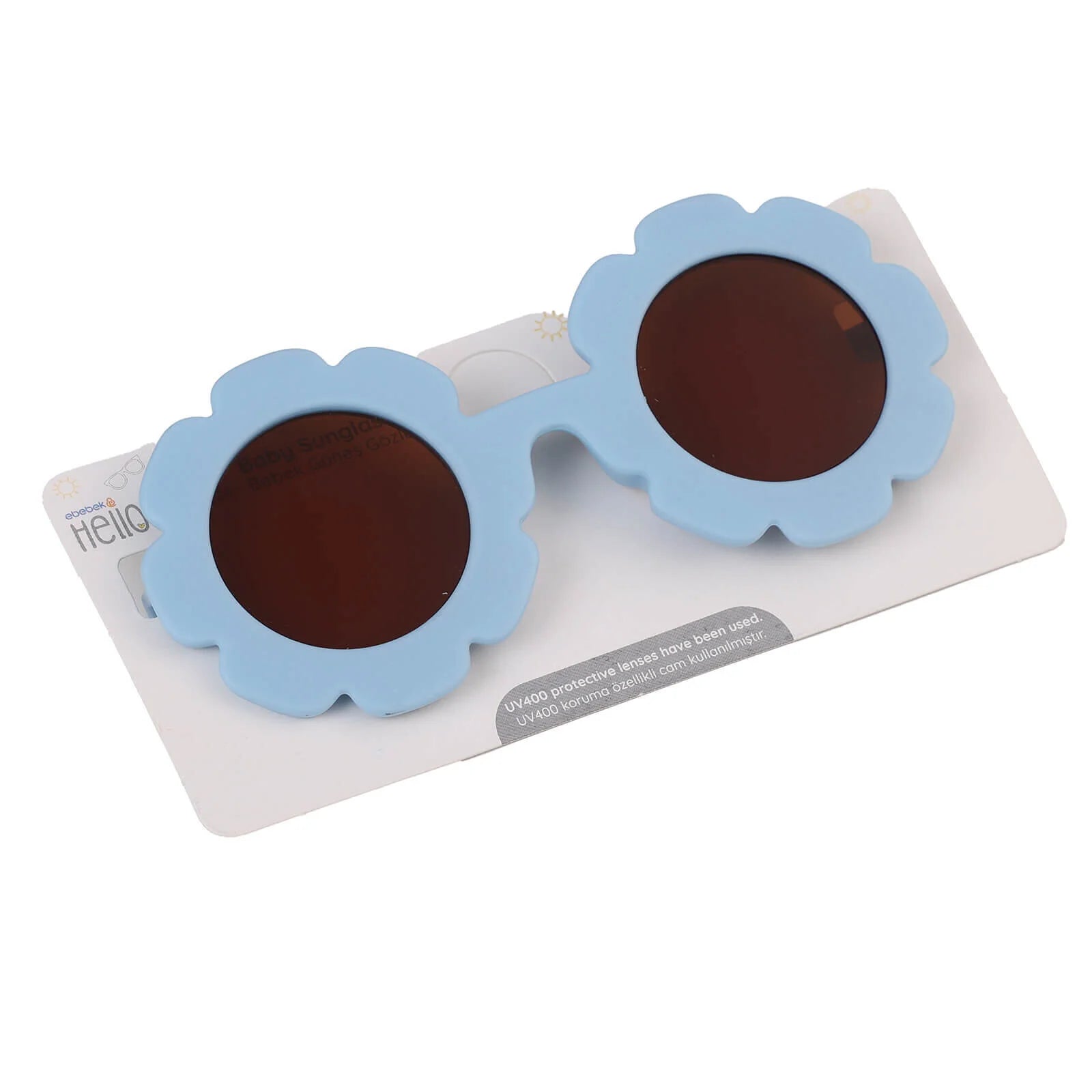 HelloBaby Flower Frame Sunglasses - Light Blue - ebebek - Black Friday
