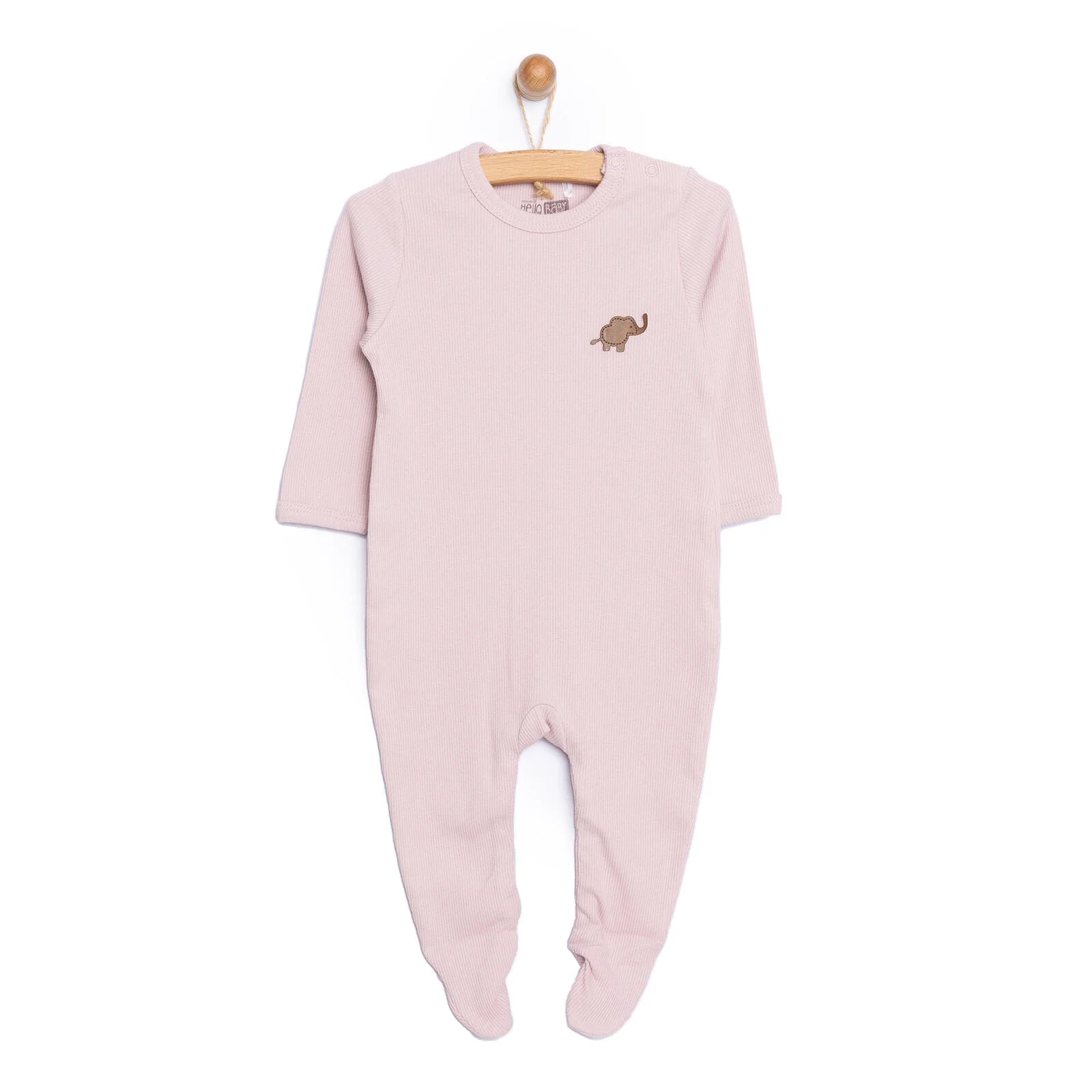 HelloBaby Newborn Girl Footed Jumpsuit - Pink - ebebek - Black Friday