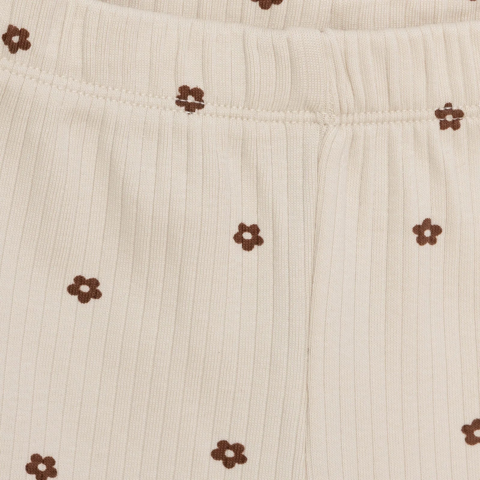 HelloBaby Basic Girl Daisy Patterned Leggings - Beige - ebebek - Black Friday