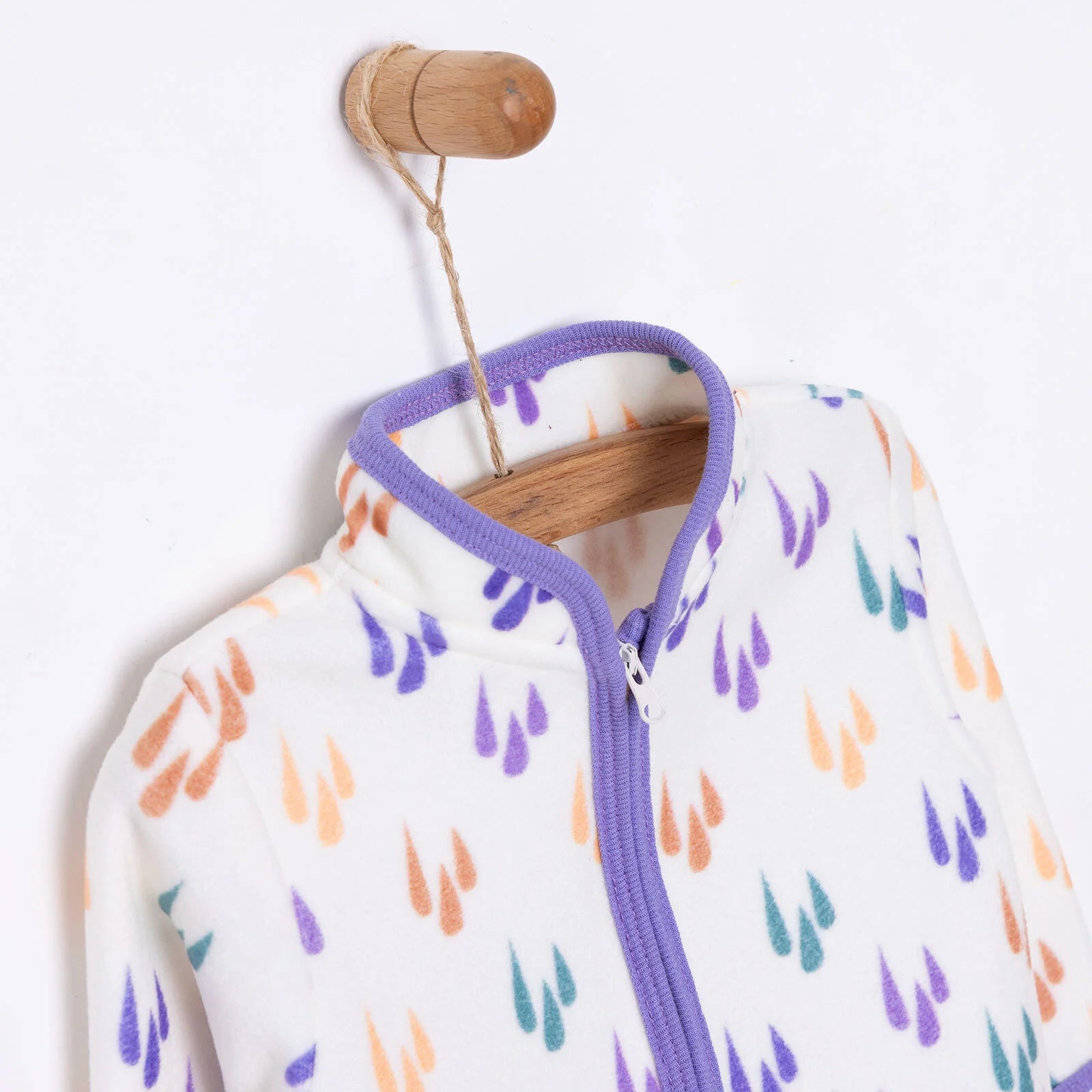 HelloBaby Basic Repeat Printed Fleece Cardigan - Printed - ebebek - Black Friday