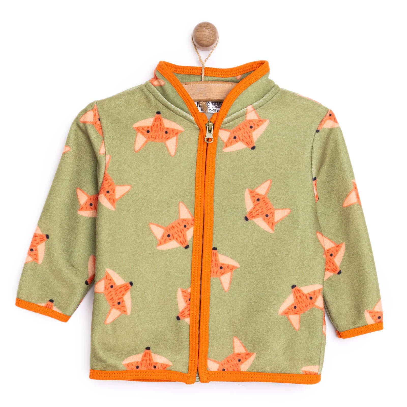 HelloBaby Basic Repeat Printed Fleece Cardigan - Printed - ebebek - Black Friday