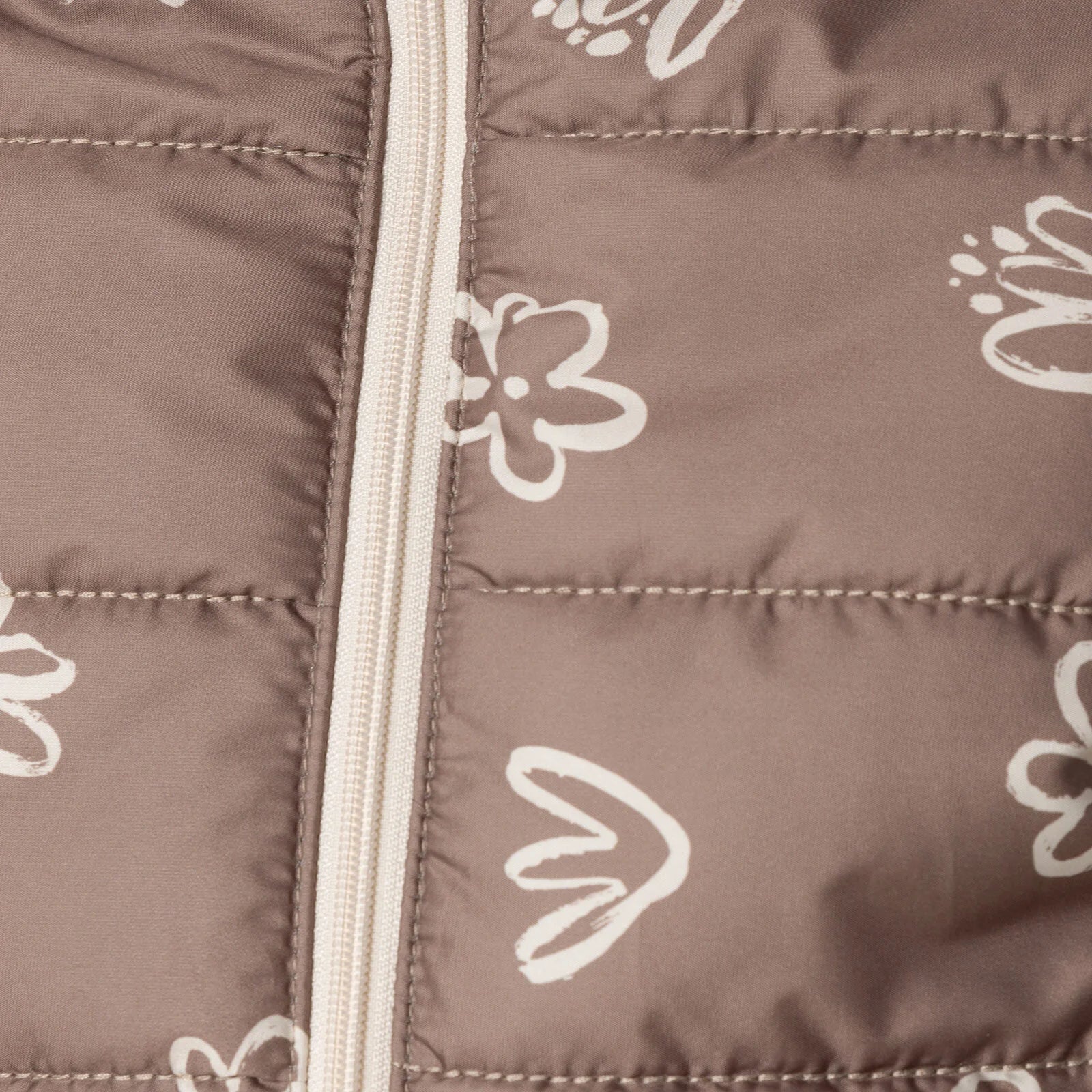 HelloBaby Floral Printed Girl Coat - Brown - ebebek - Black Friday